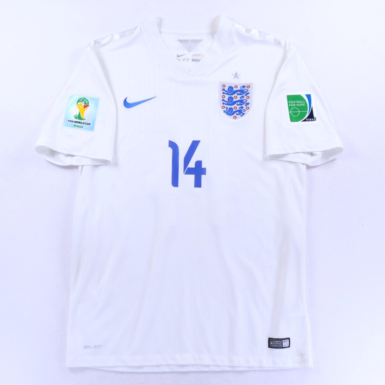 England Henderson #14 2014/15 Home Shirt - M- BACK