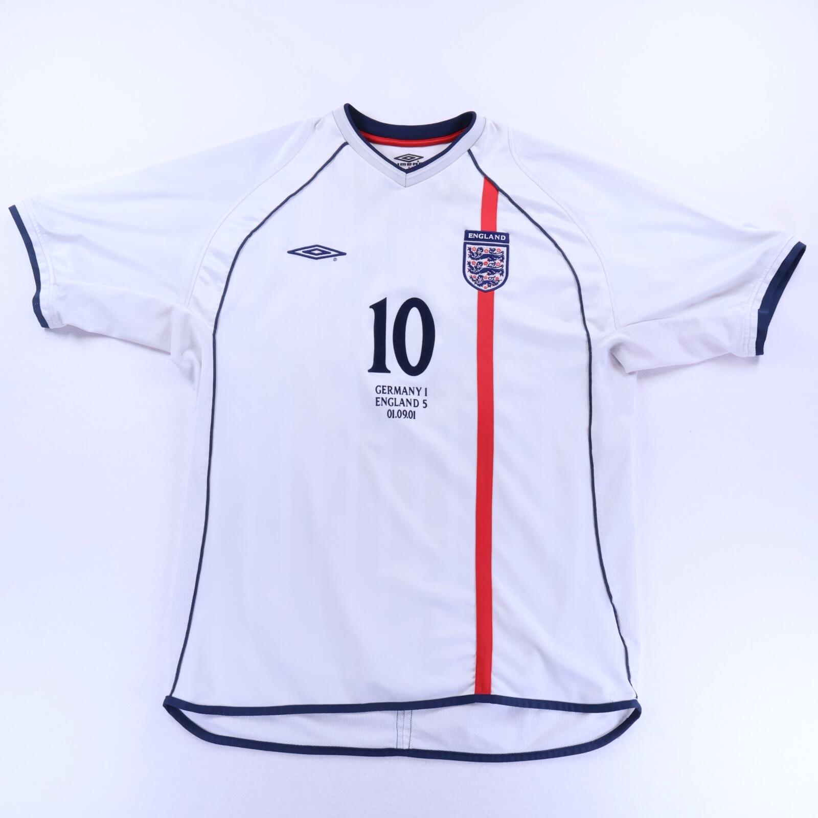 England Owen #10 2001/03 Home Shirt - XL- BACK