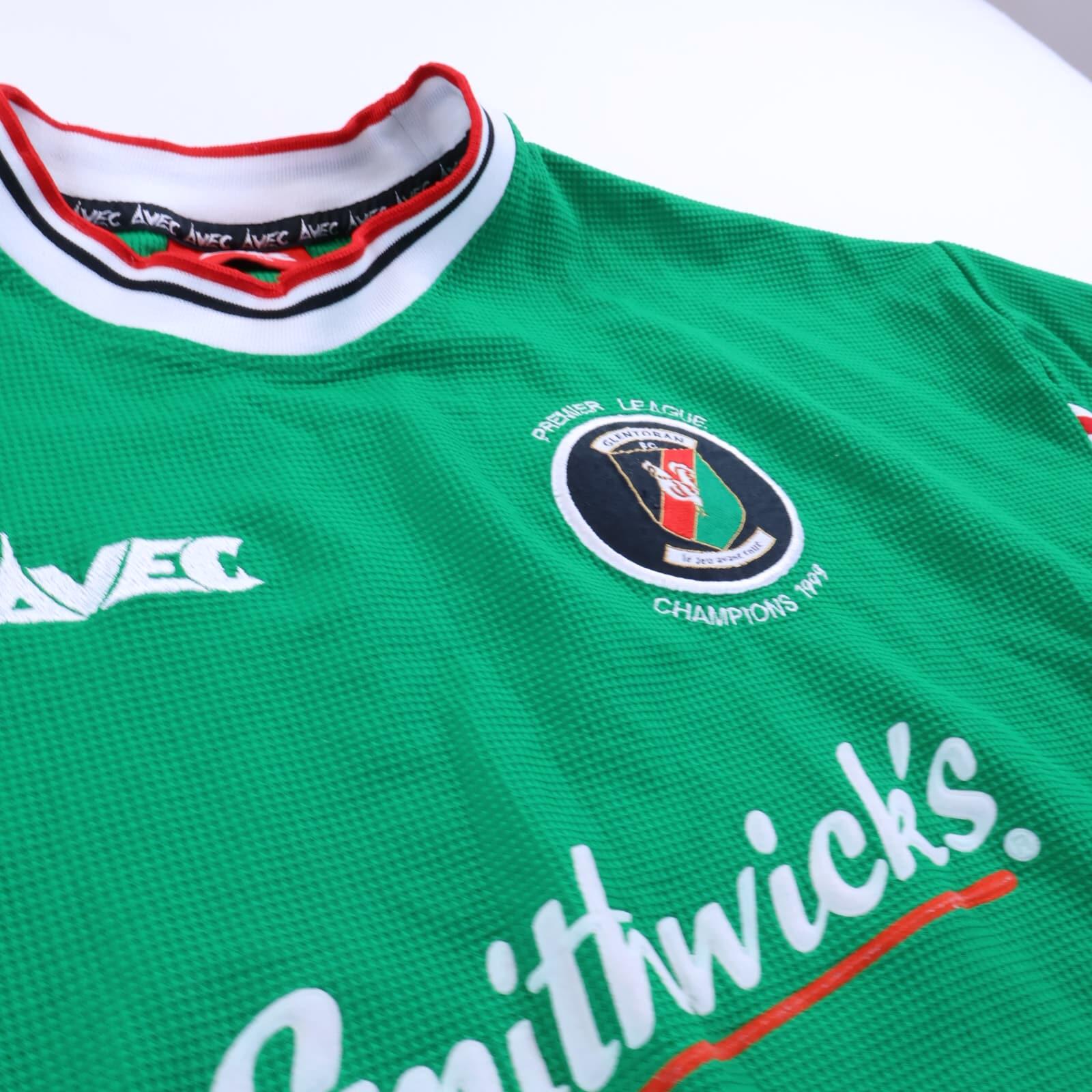 Glentoran 1999/00 Home Shirt - XL- BACK
