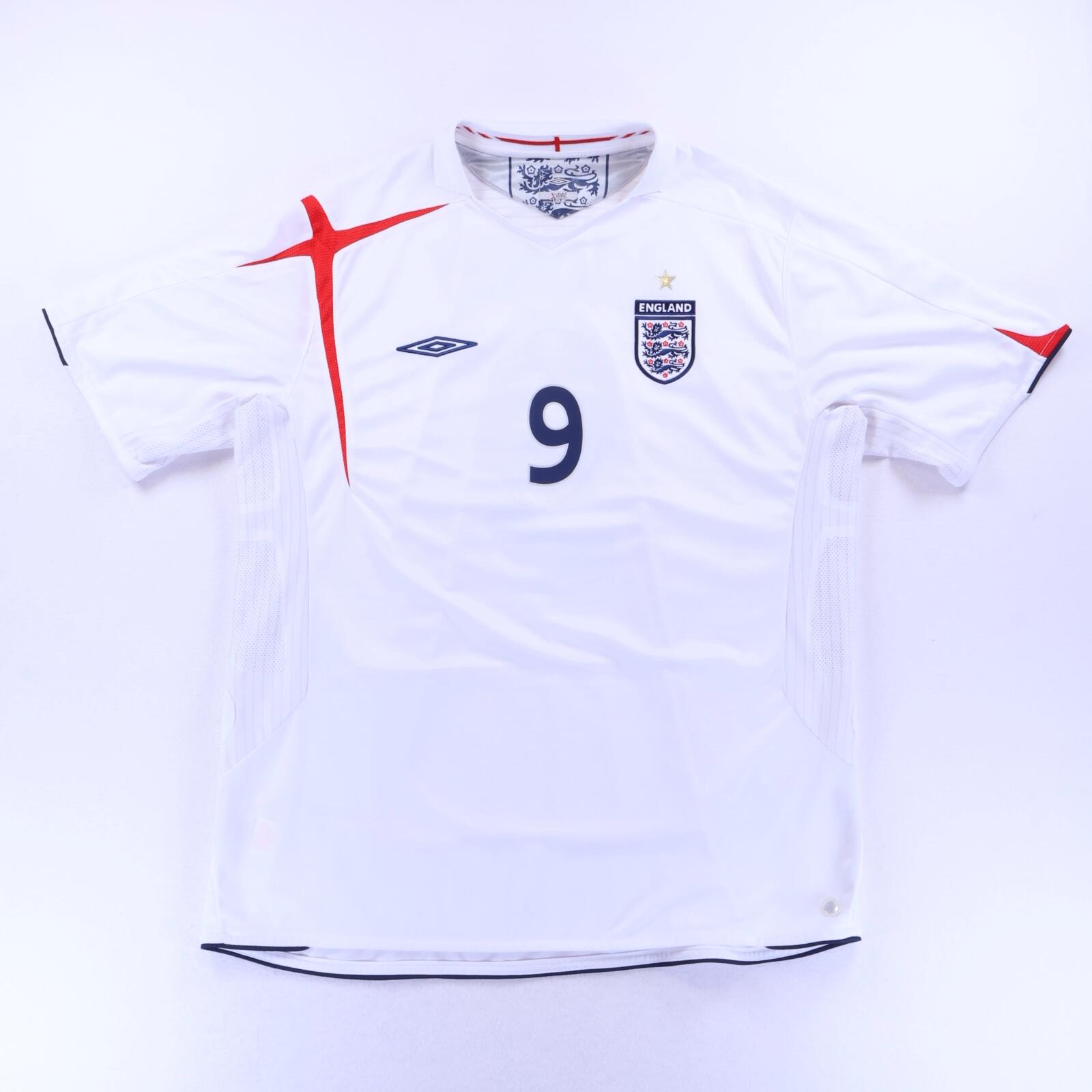England Rooney #9 2005/07 Home Shirt - 2XL- FRONT