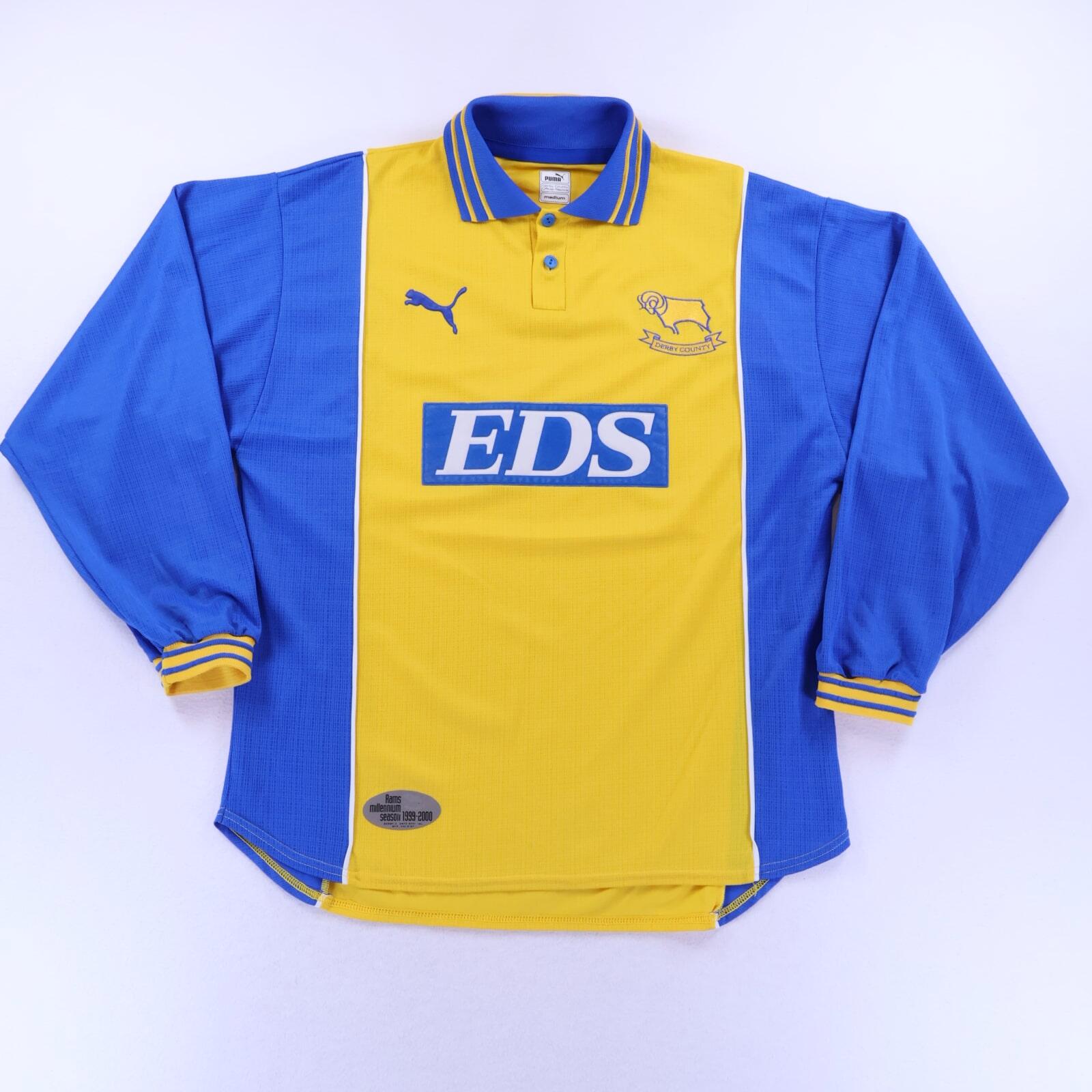 Derby County 1999/01 Away Shirt - Long Sleeve - M- FRONT