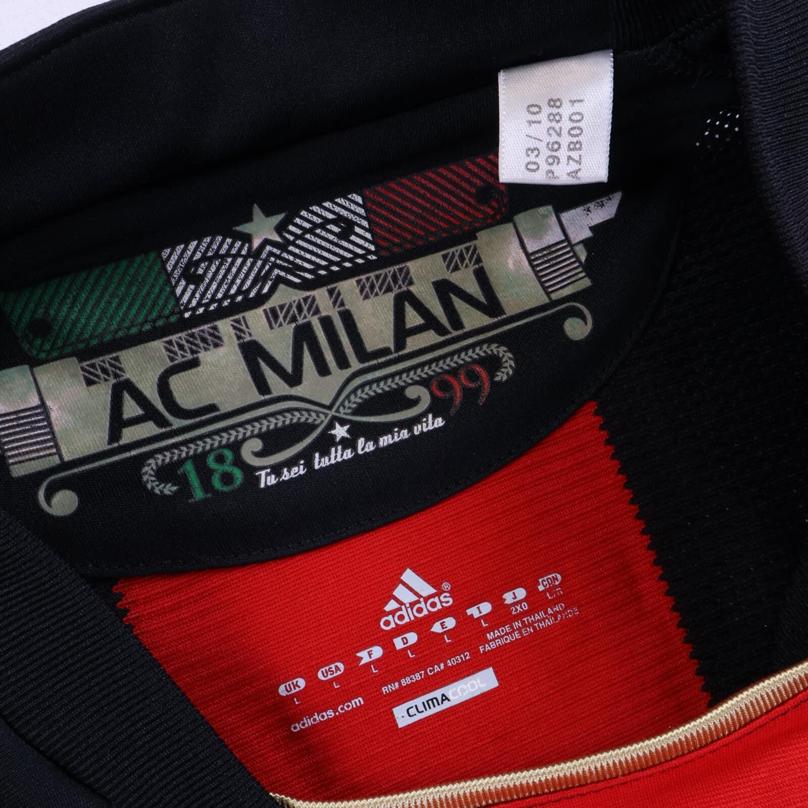 Ac Milan Ibrahimović #11 2010/11 Home Shirt - L- TAGS