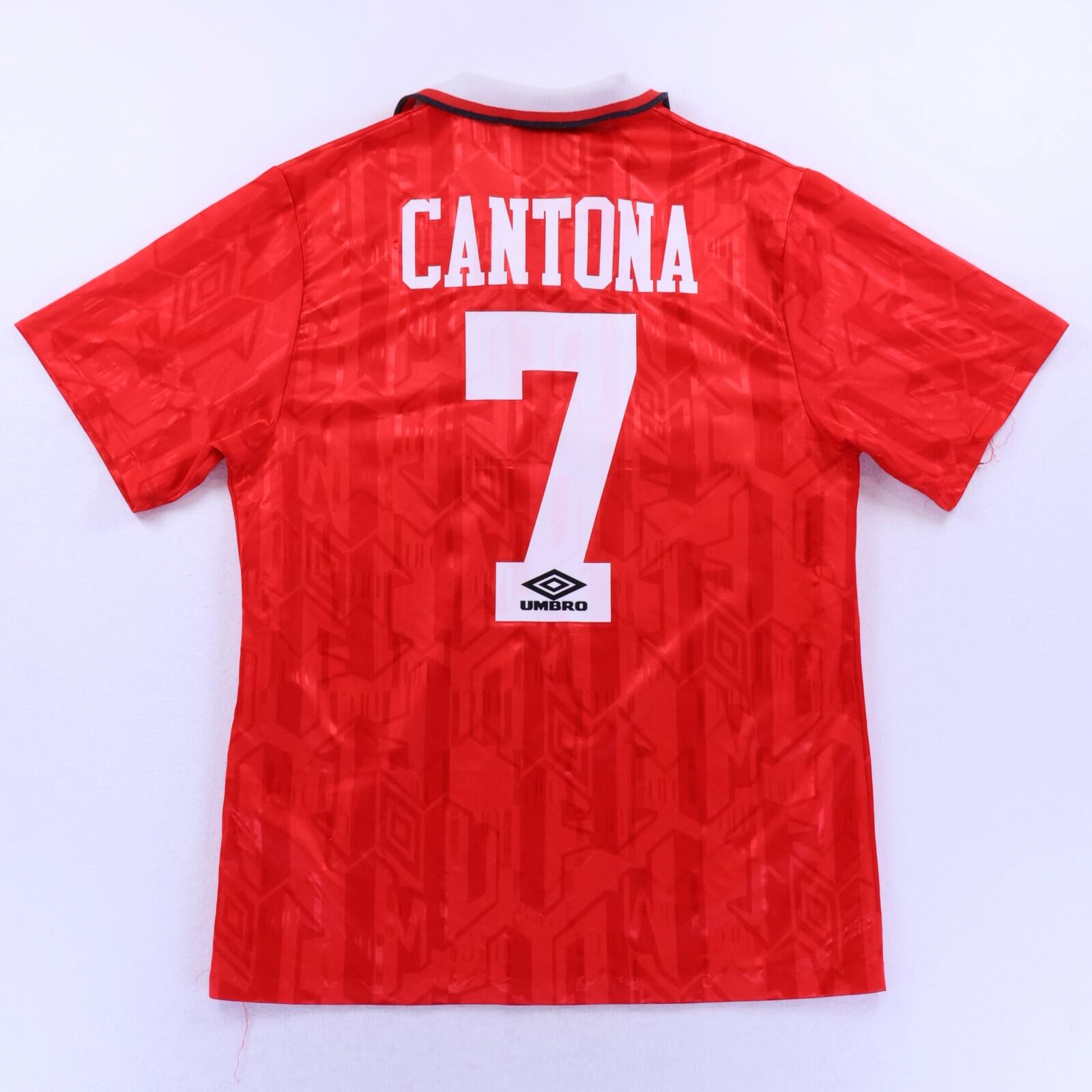 Manchester United Cantona #7 1992/94 Home Shirt - M- FRONT