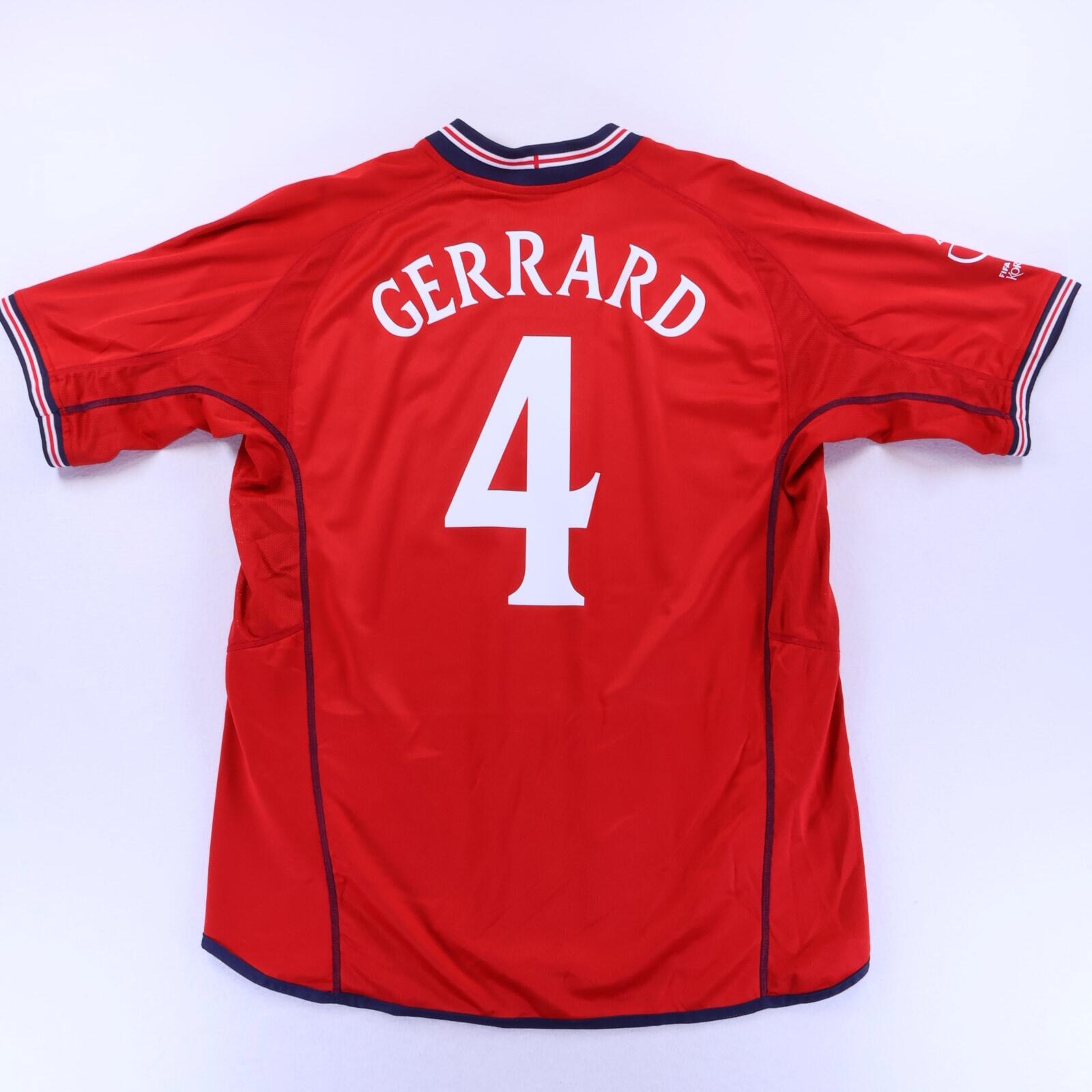England Gerrard #4 2002/04 Away Shirt - Reversible - XL- FRONT
