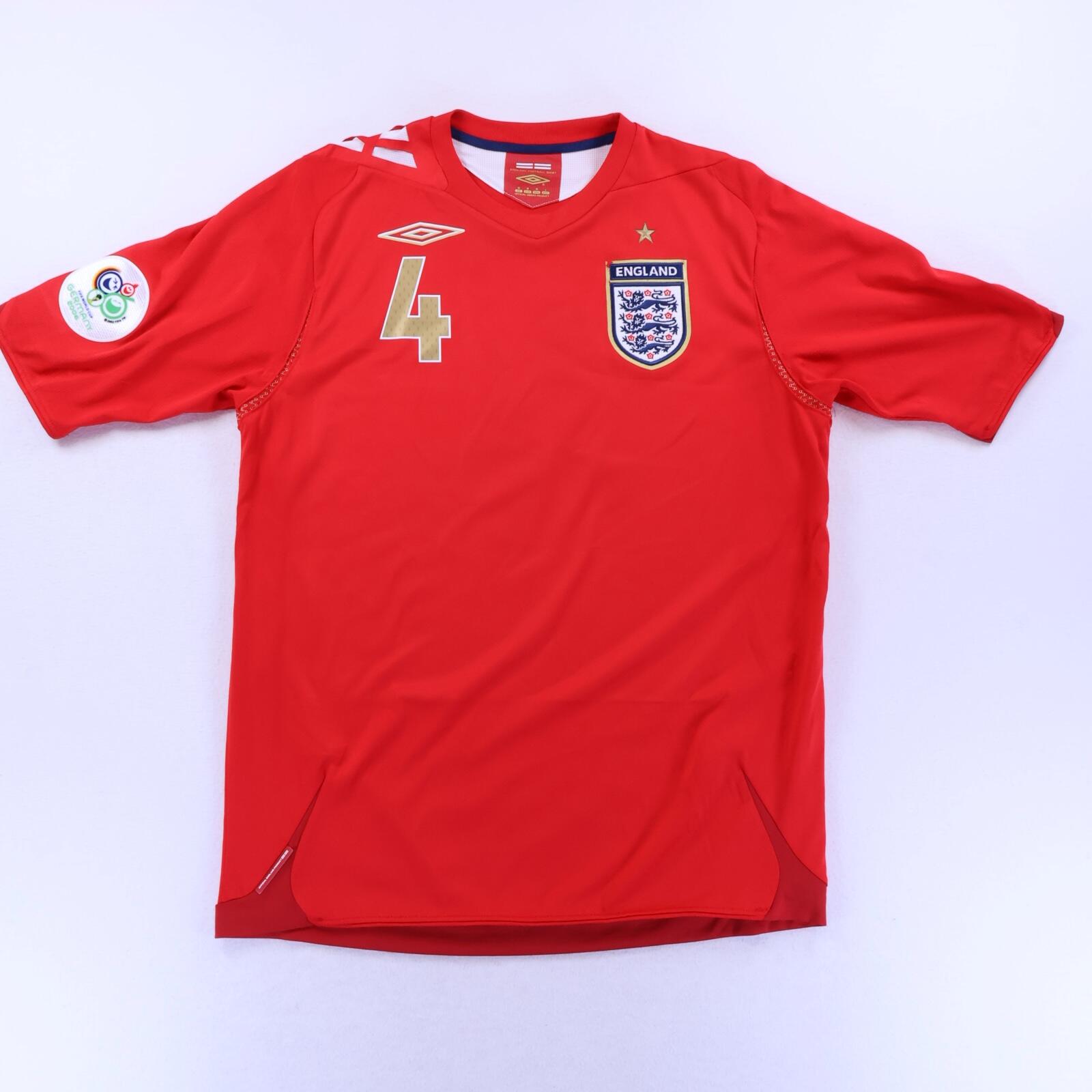 England Gerrard #4 2006/08 Away Shirt - M- BACK