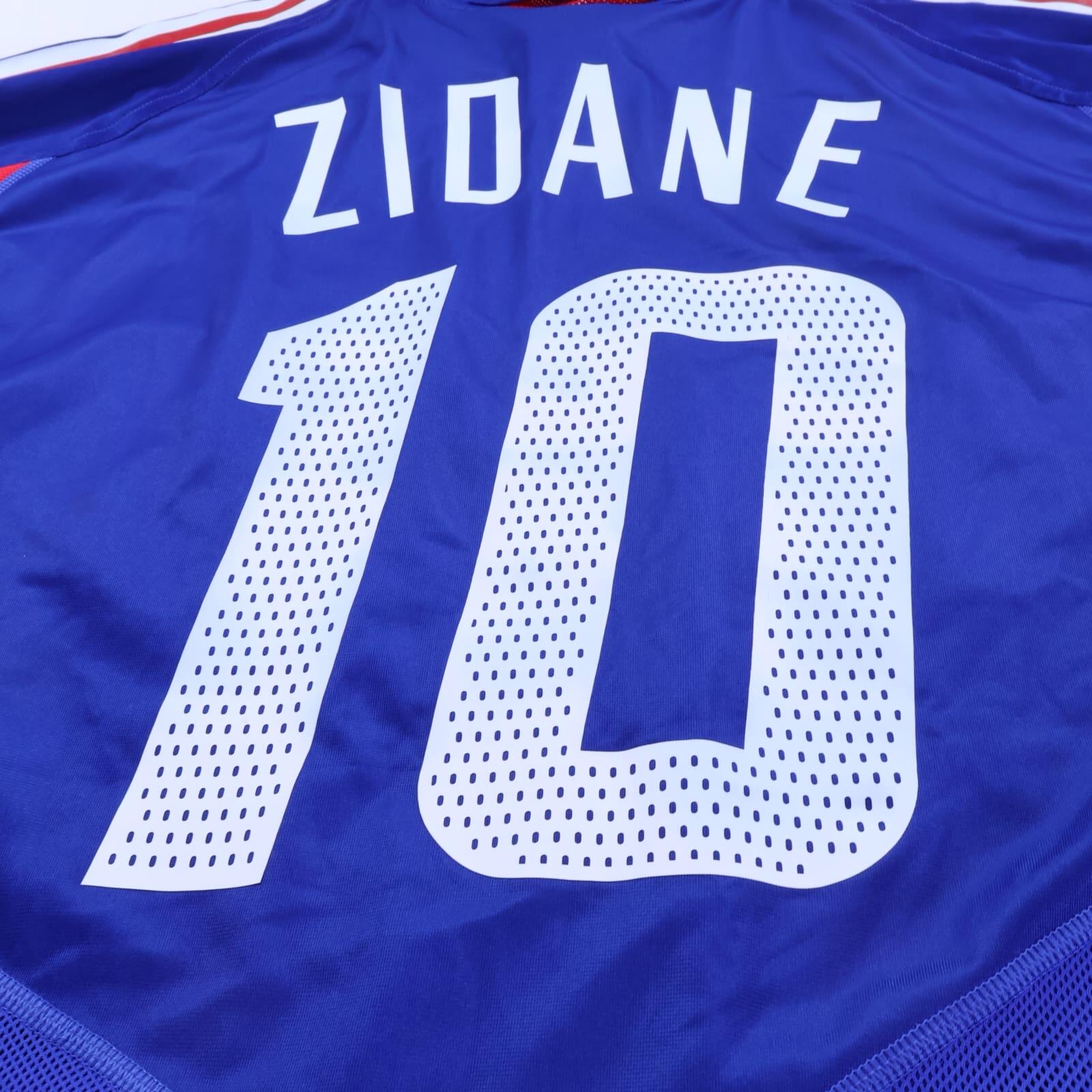 France Zidane #10 2004/06 Home Shirt - XL- TAGS