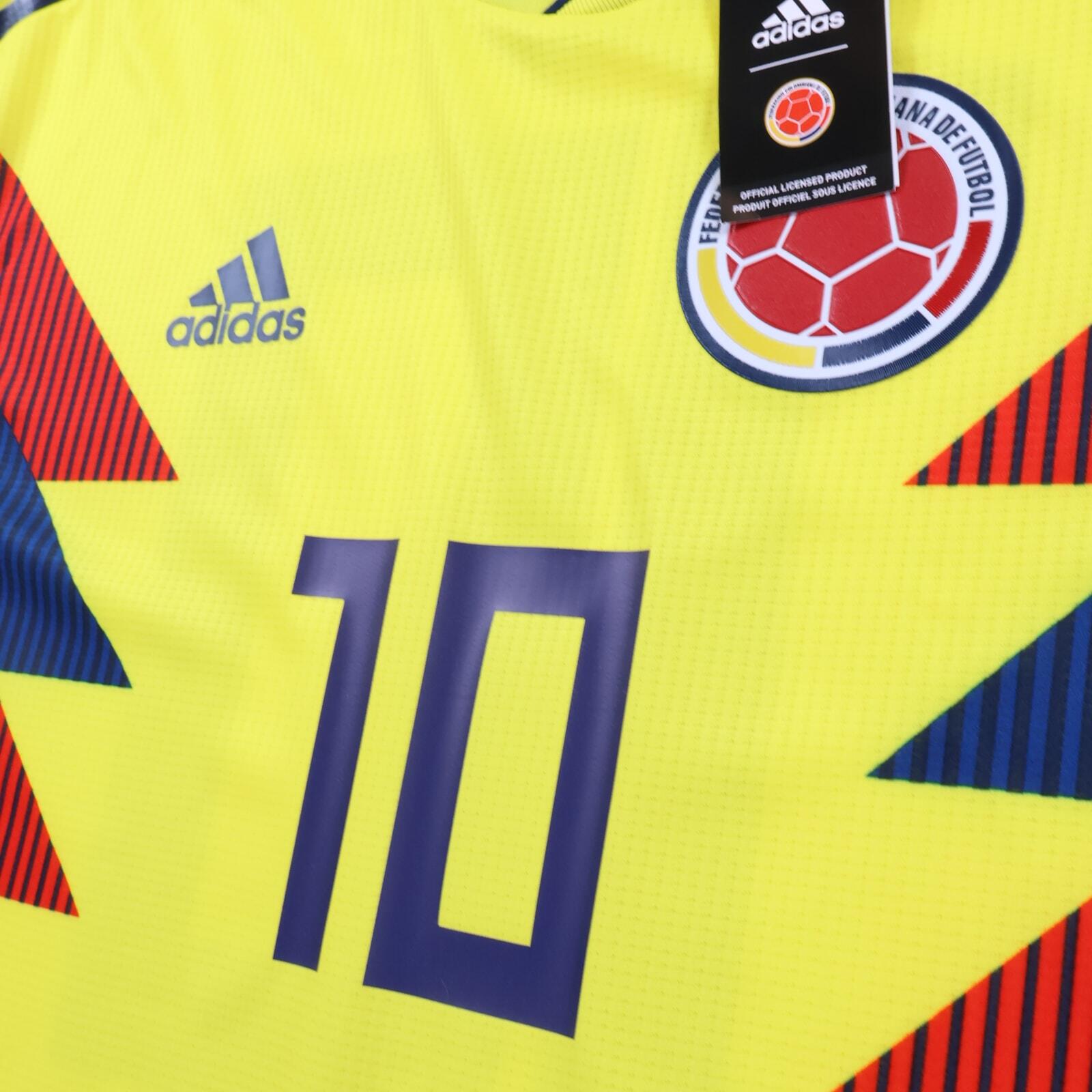 Colombia James #10 2018/19 Home Shirt - L