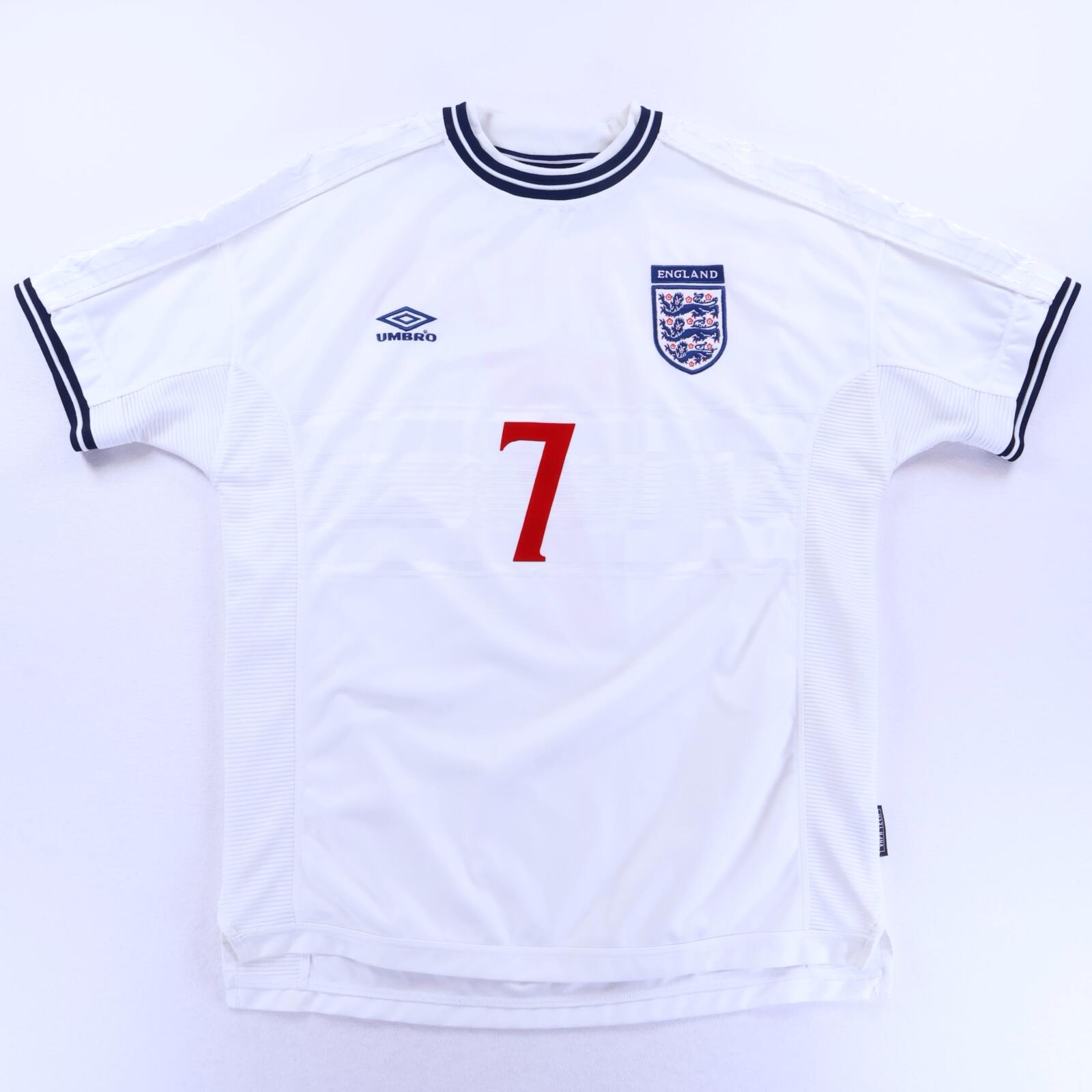 England Beckham #7 1999/01 Home Shirt - XL- BACK