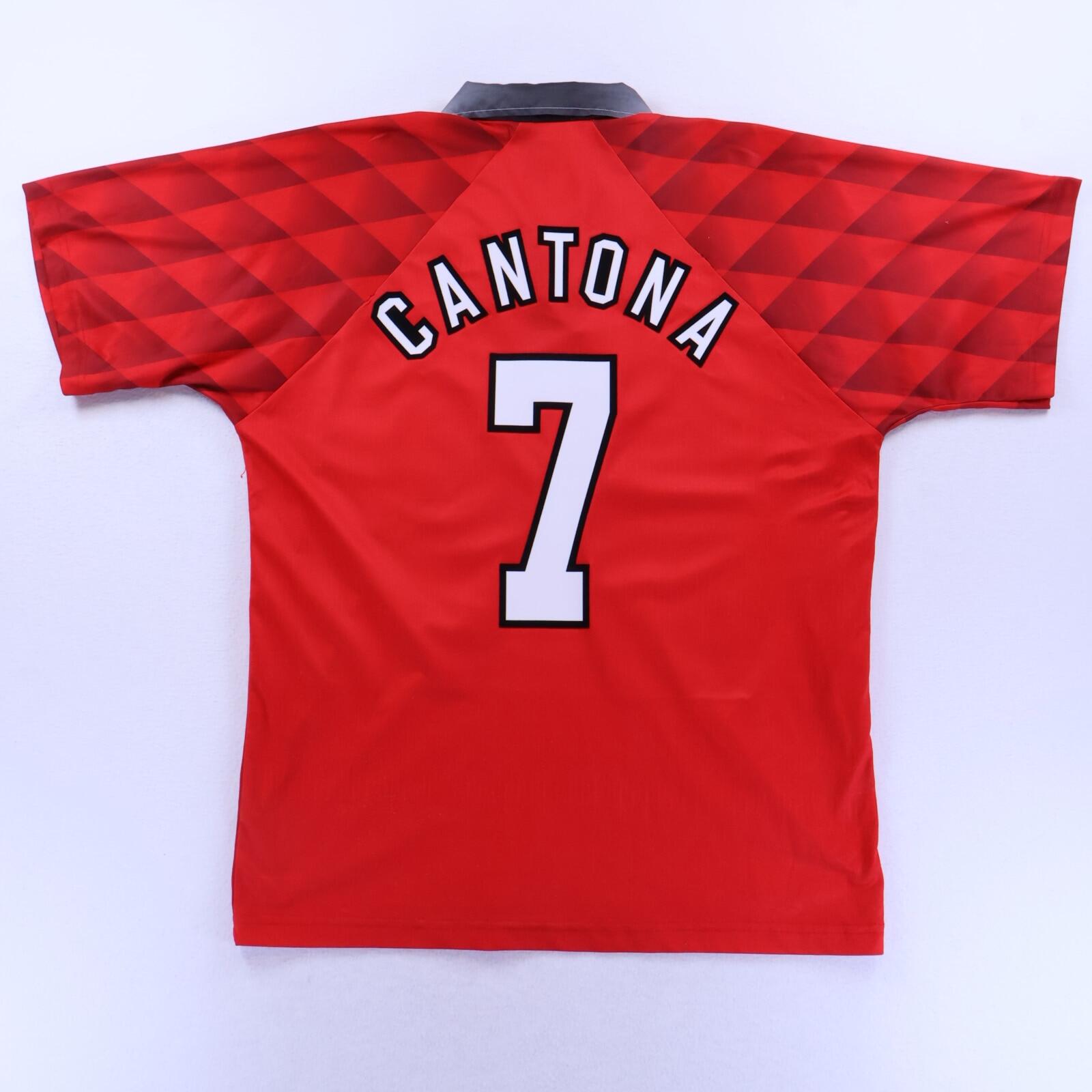 Manchester United Cantona #7 1996/98 Home Shirt - L- FRONT