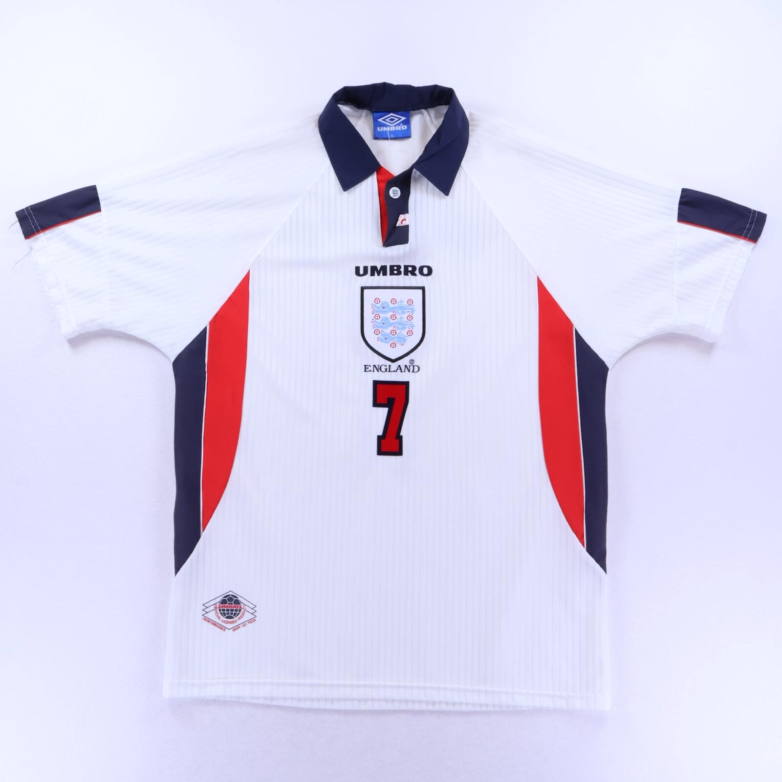 England Beckham #7 1997/98 Home Shirt - XL- BACK