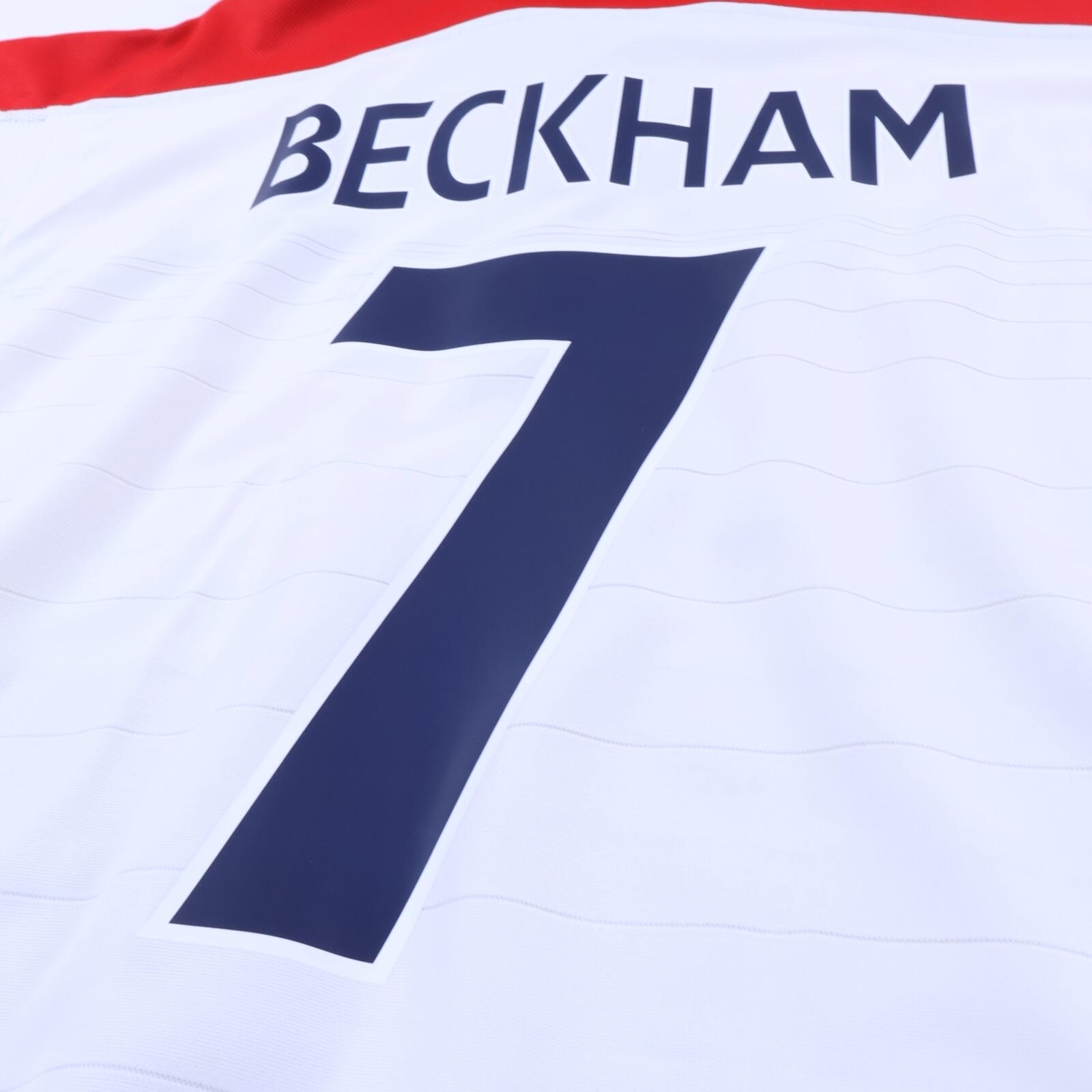 England Beckham #7 2003/05 Home Shirt - Reversible - L