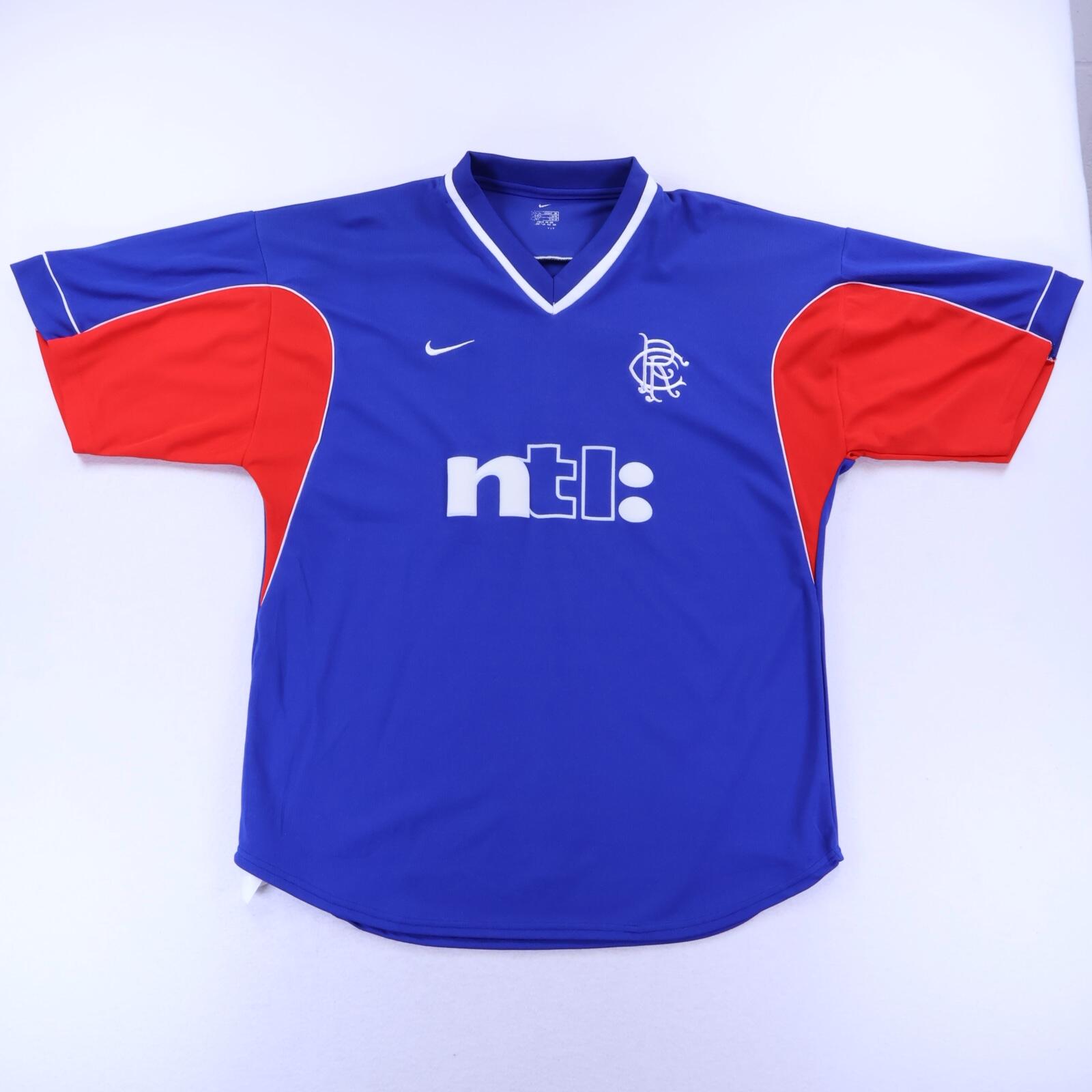 Rangers Fc 2001/02 Home Shirt - 2XL