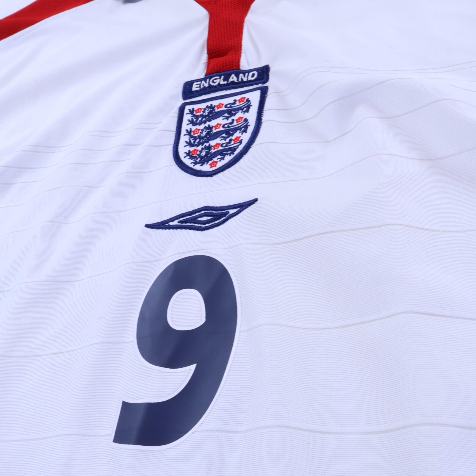 England Rooney #9 2003/05 Home Shirt - L