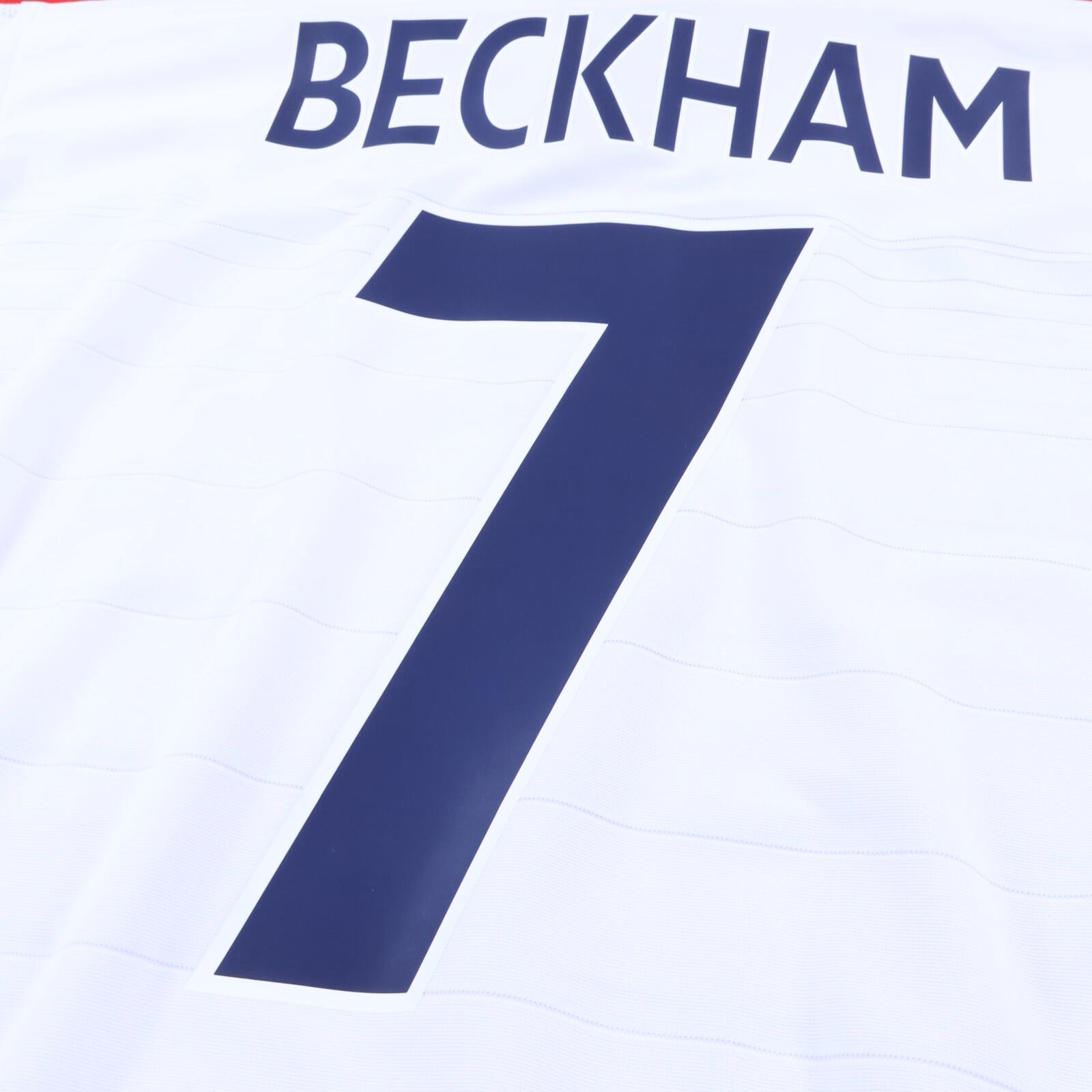England Beckham #7 2003/05 Home Shirt - Long Sleeve - L