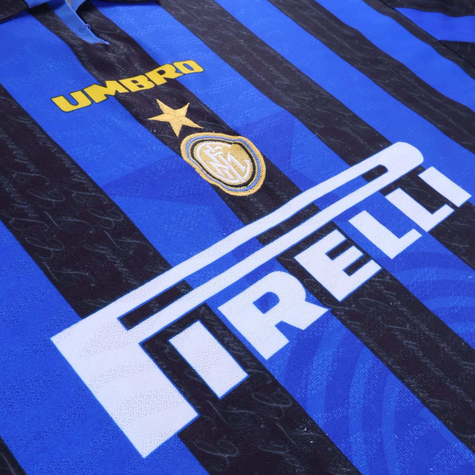 Inter Milan Zamorano #9 1996/97 Home Shirt - XL
