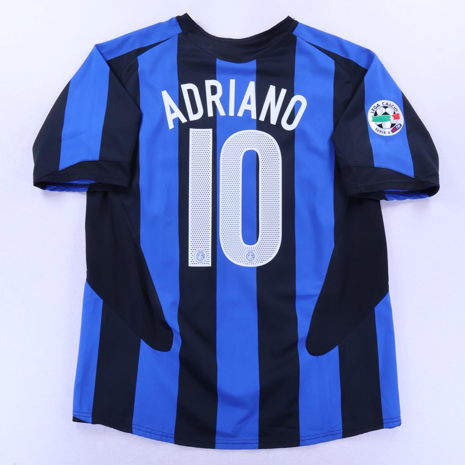 Inter Milan Adriano #10 2004/05 Home Shirt - L