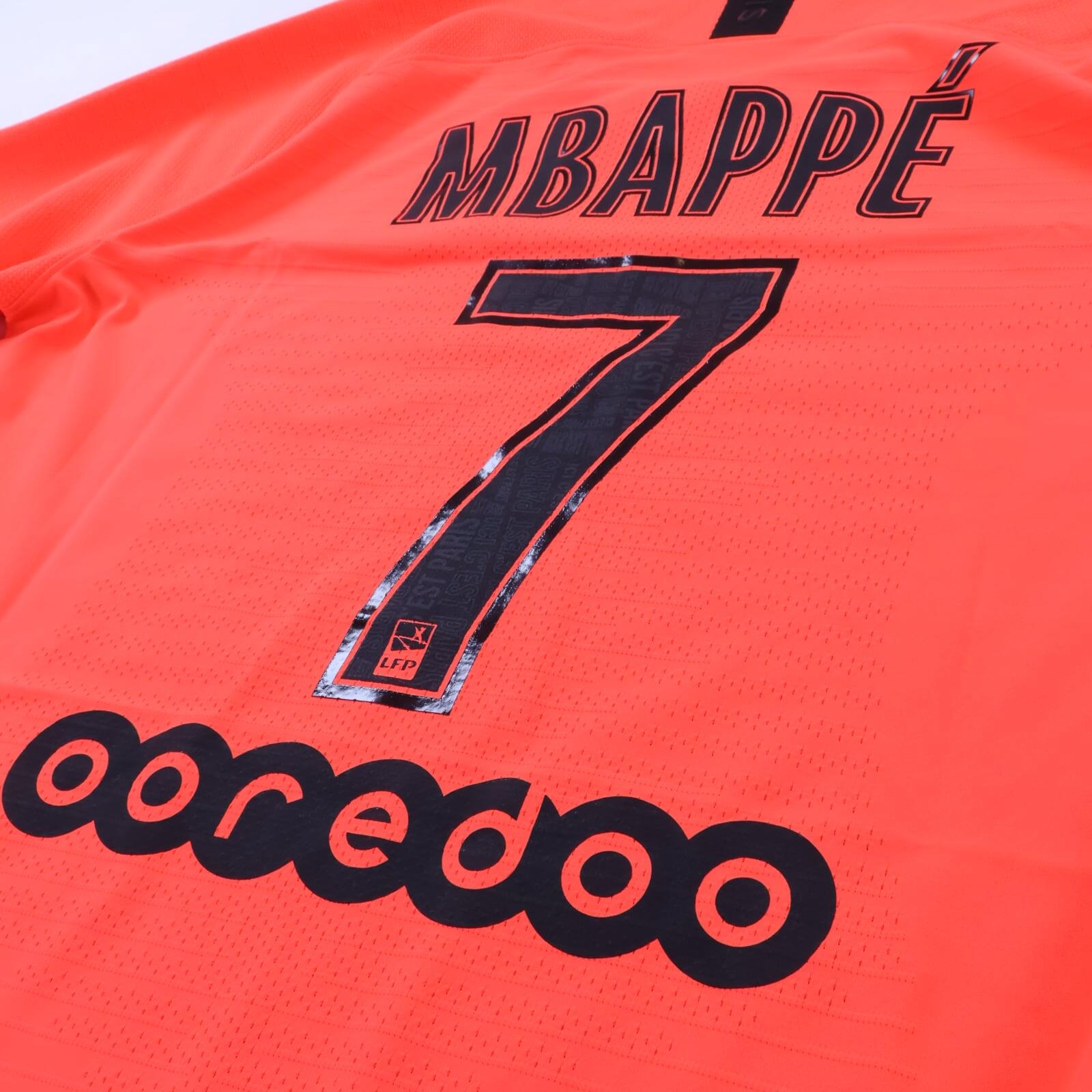 Paris Saint-Germain F.C Mbappé #7 2019/20 Away Shirt - Player Issue - L