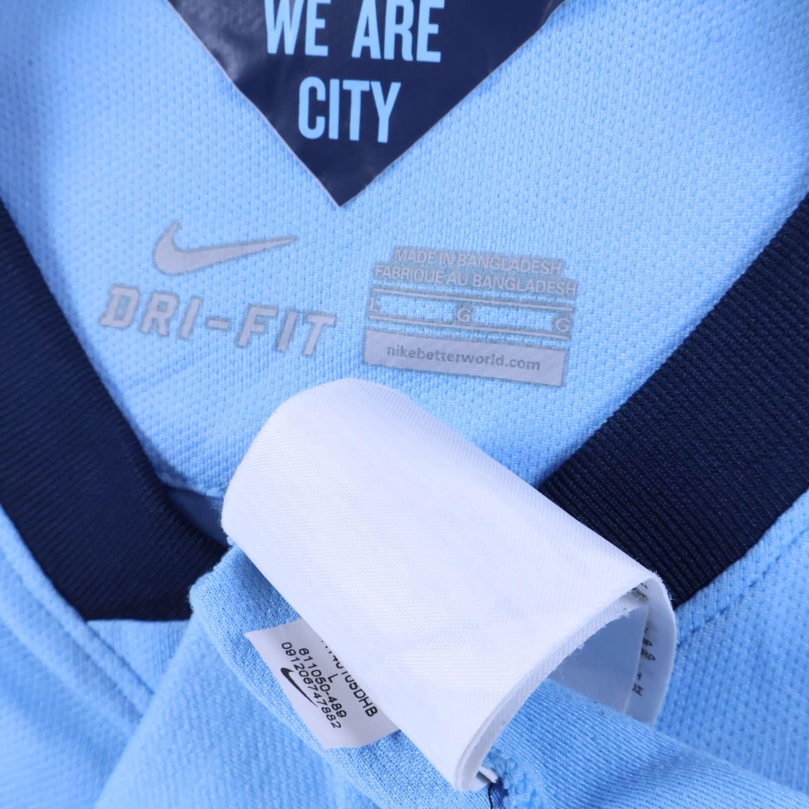 Manchester City Kun Aügero #16 2014/15 Home Shirt - L