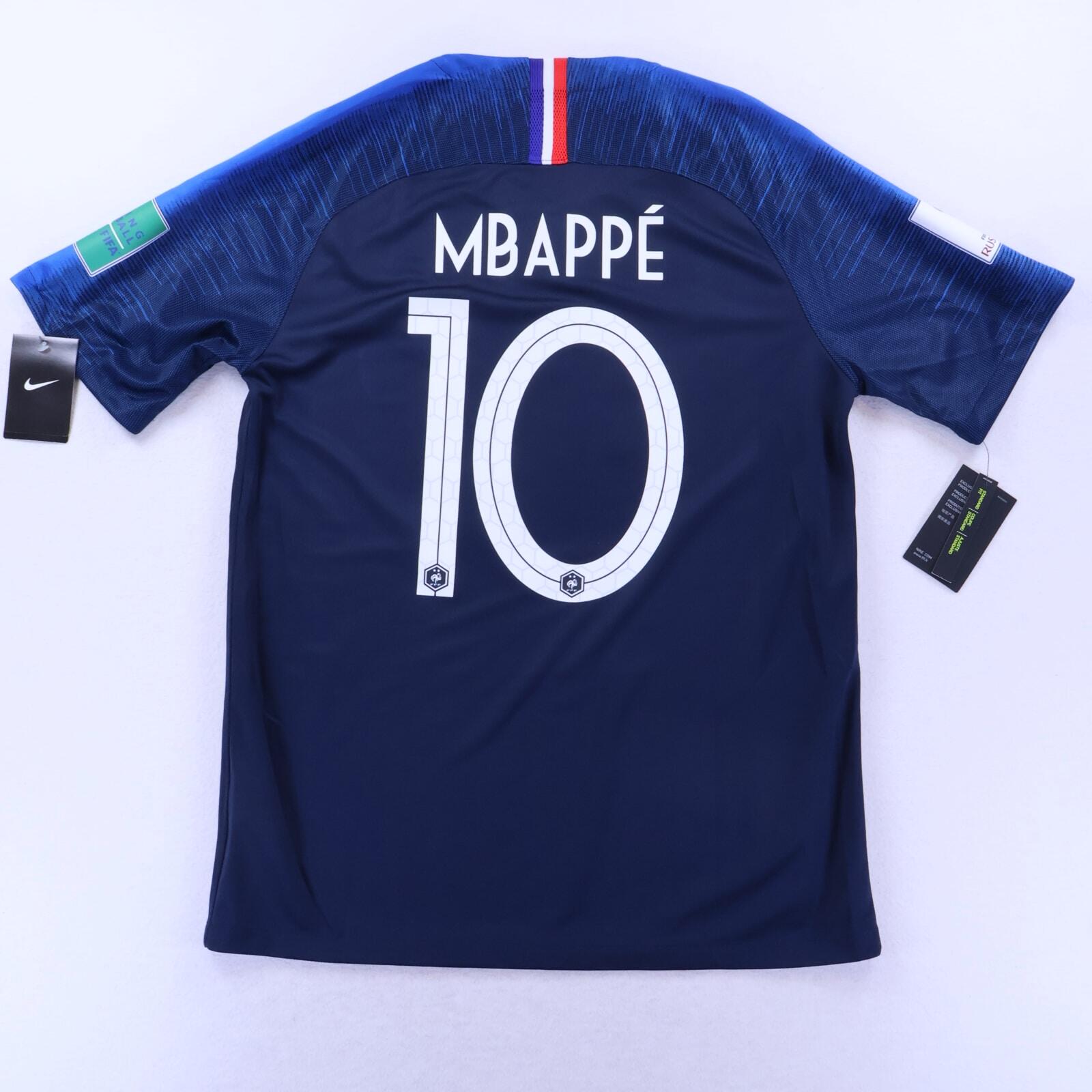 *NWT* France Mbappé #10 2018 Home Shirt - L