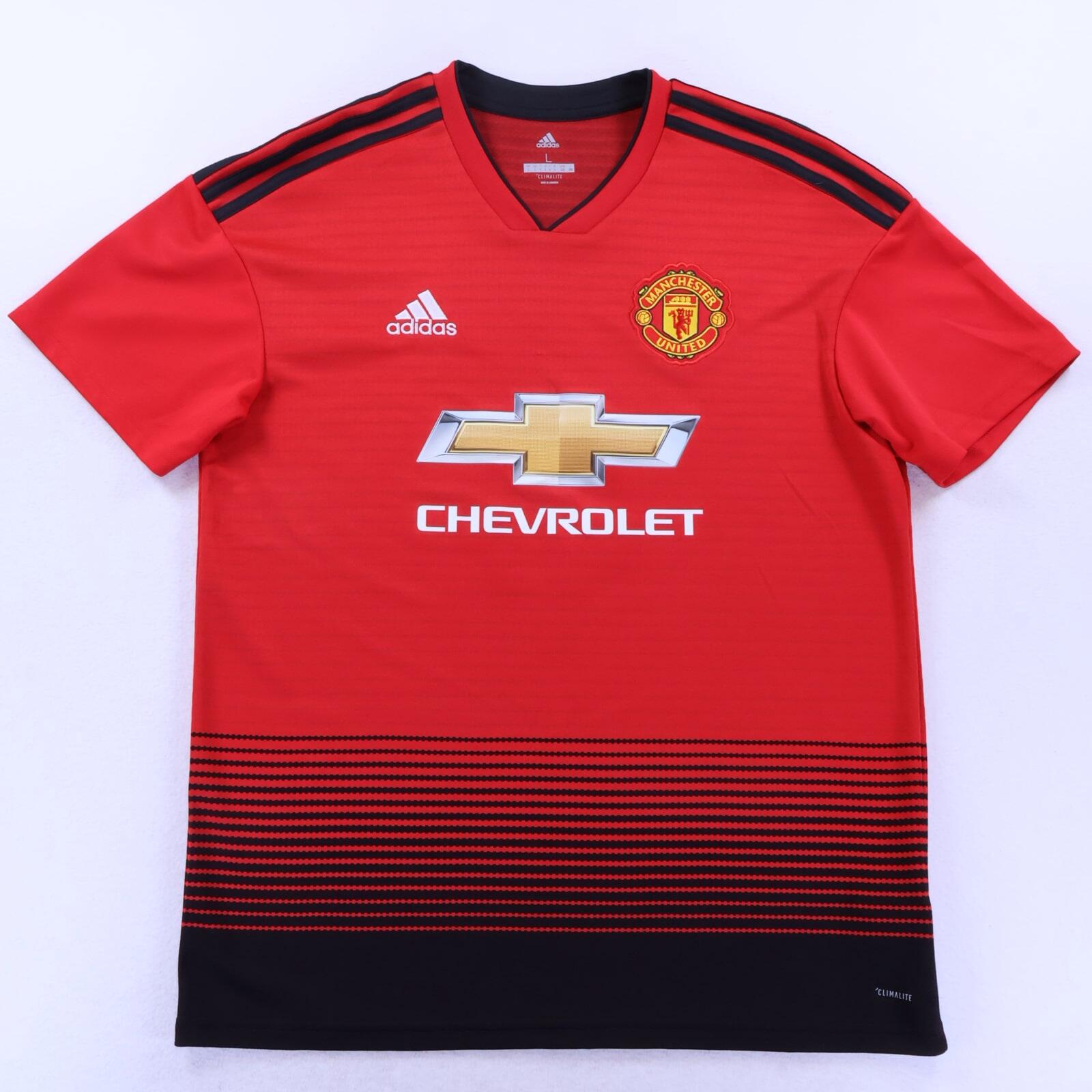 Manchester United Pogba #6 2018/19 Home Shirt - L