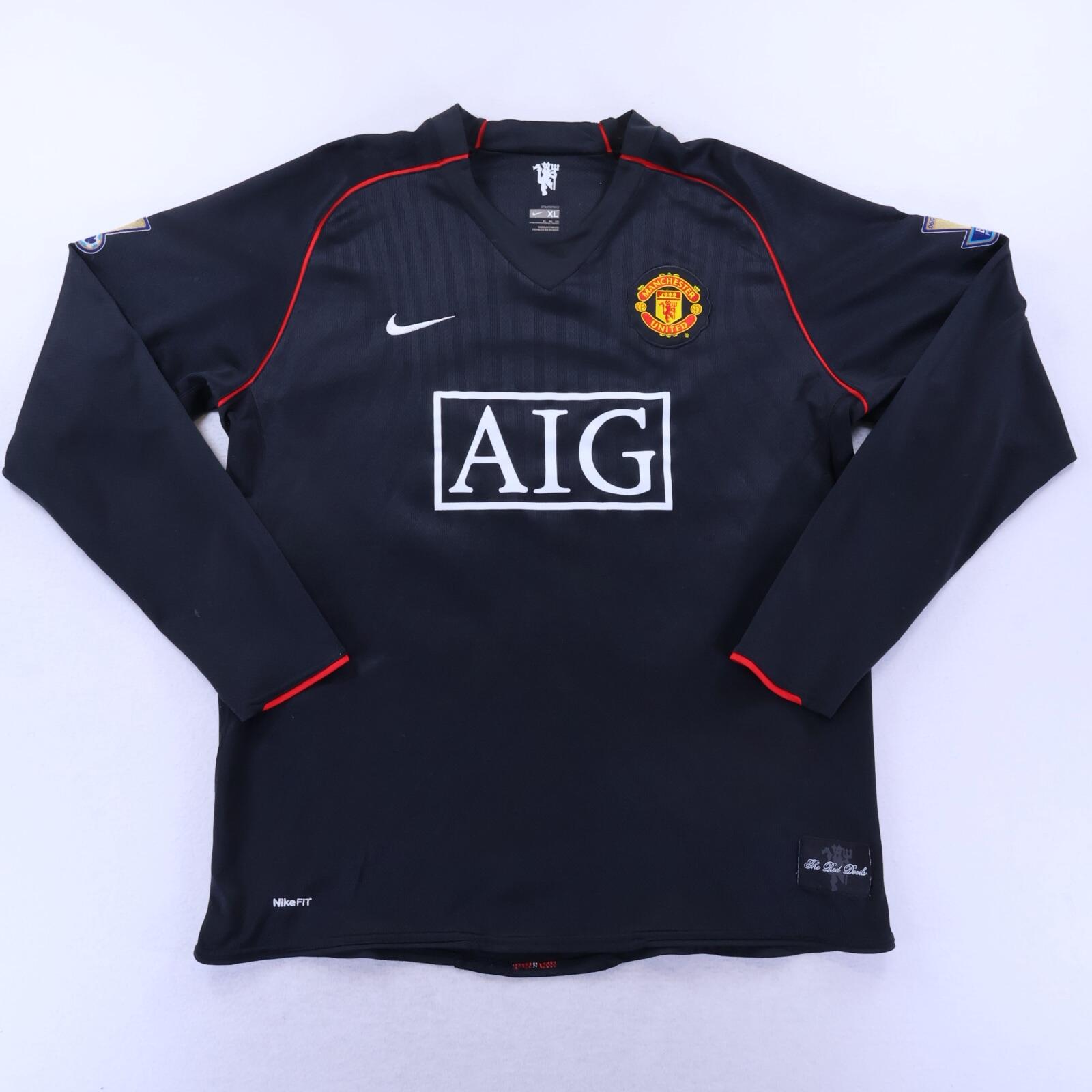 Manchester United Rooney #10 2007/08 Away Shirt - Long Sleeve - XL