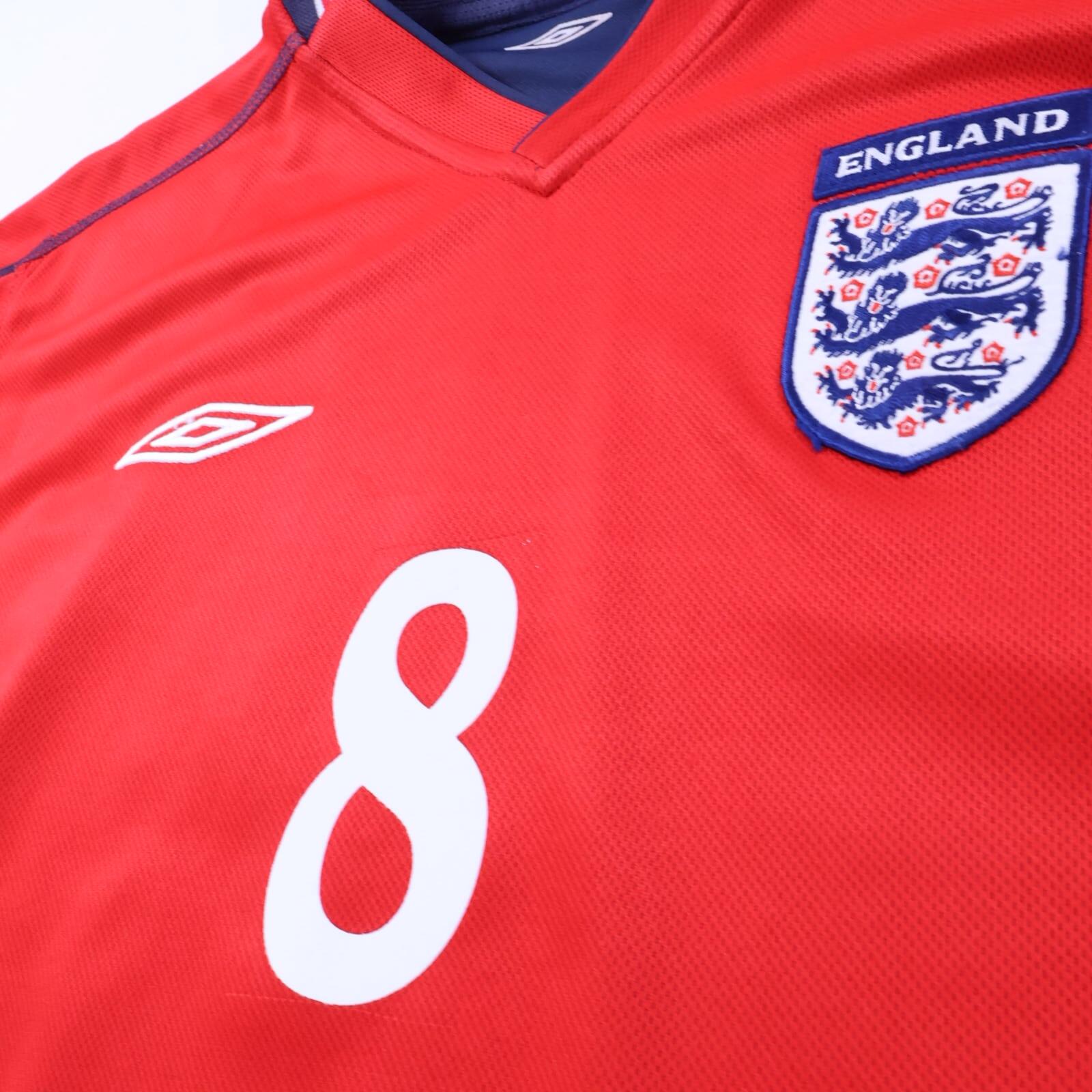 England Scholes #8 2002/04 Away Shirt - M