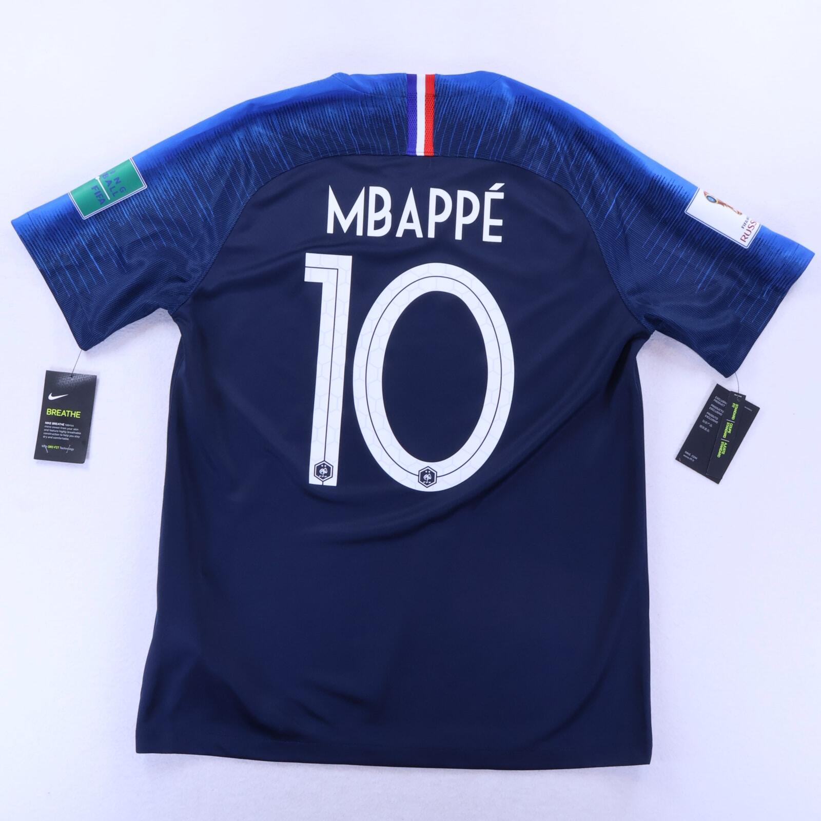 *NWT* France Mbappé #10 2018/19 Home Shirt - L