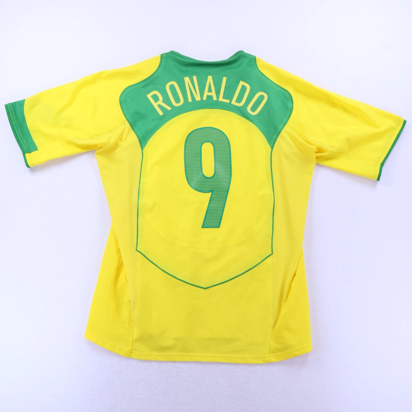 Brazil Ronaldo #9 2004/06 Home Shirt - L