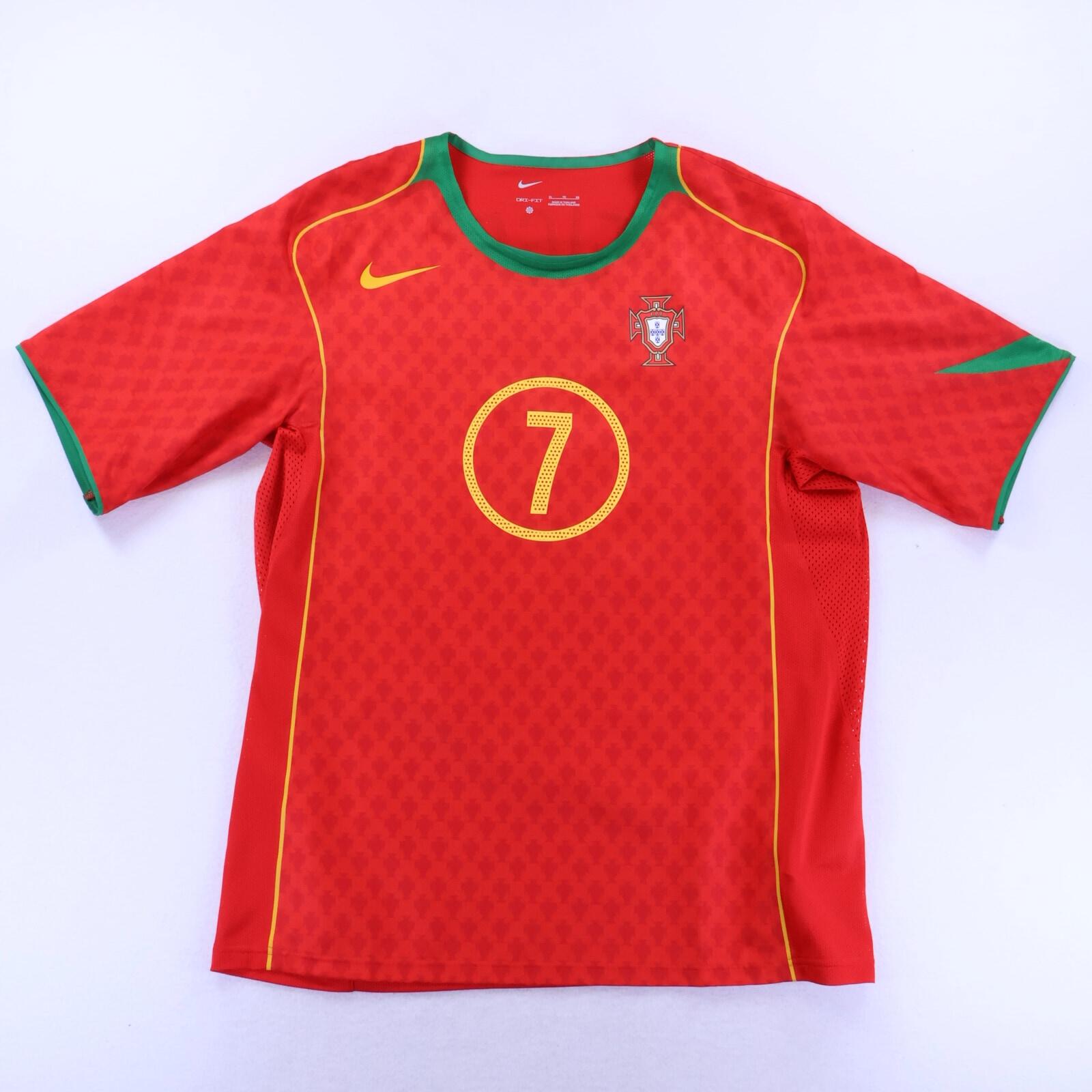 *MINT* Portugal Figo #7 2004/06 Home Shirt - XL