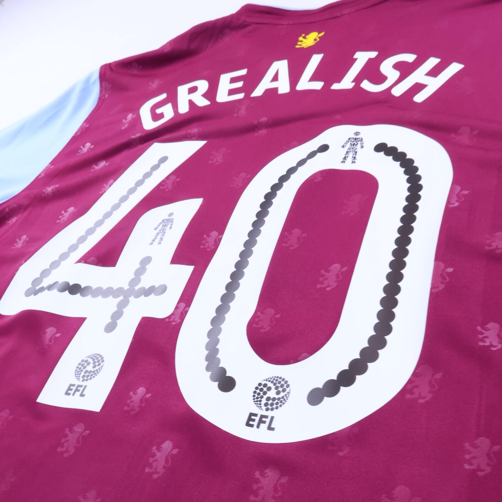 *NWT* Aston Villa Grealish #40 2017/18 Home Shirt - XL