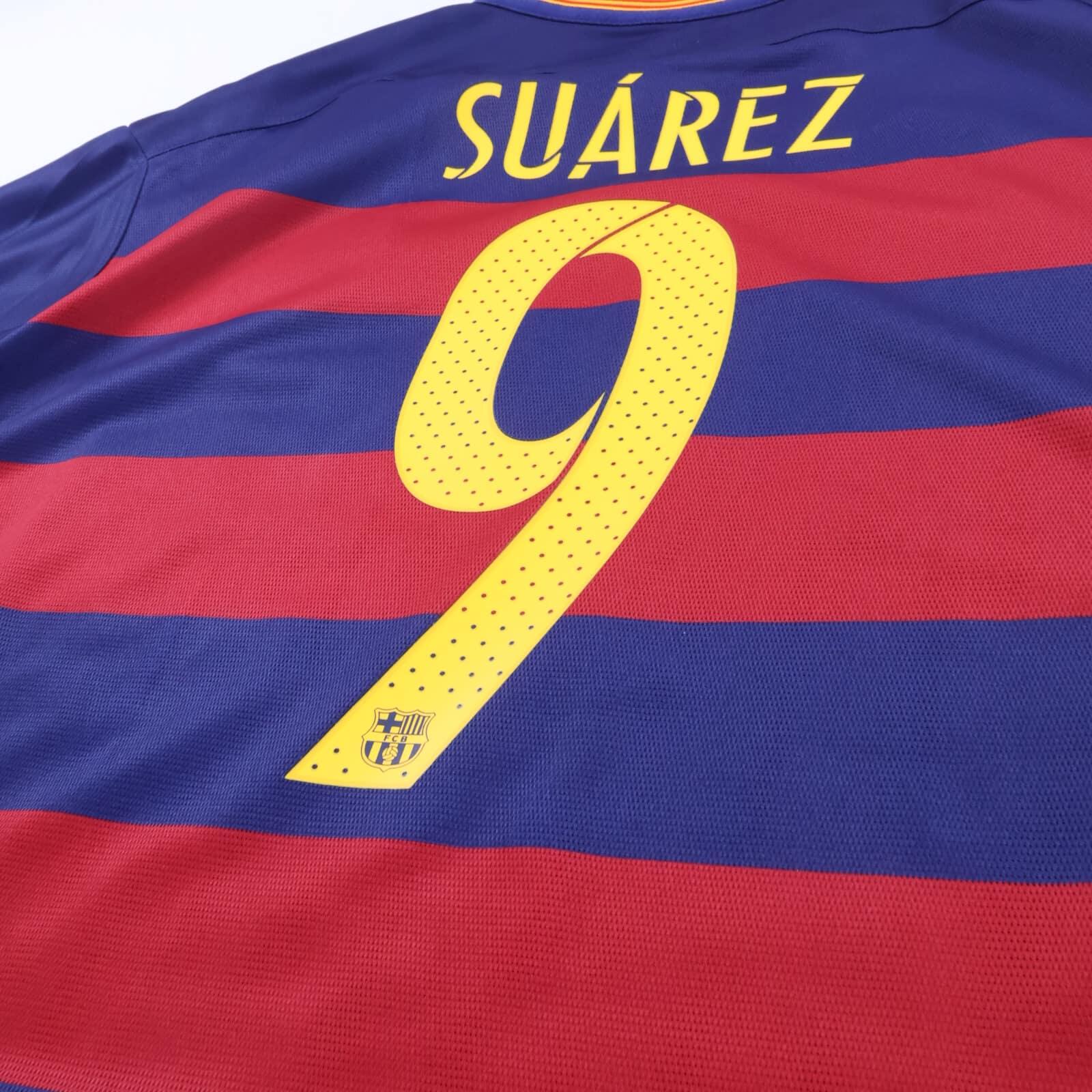 *NWT* Barcelona Suarez #9 2015/16 Home Shirt - 2XL