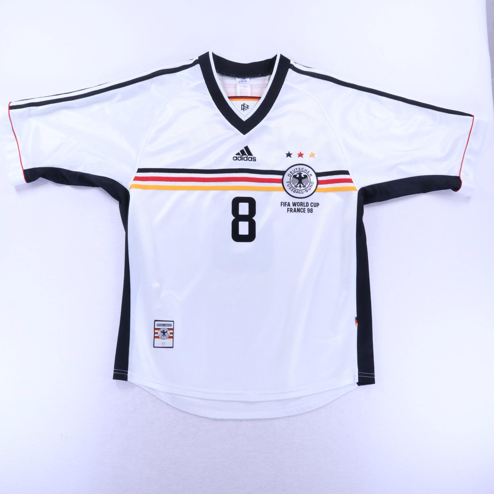 Germany Matthäus #8 1998/00 Home Shirt - L