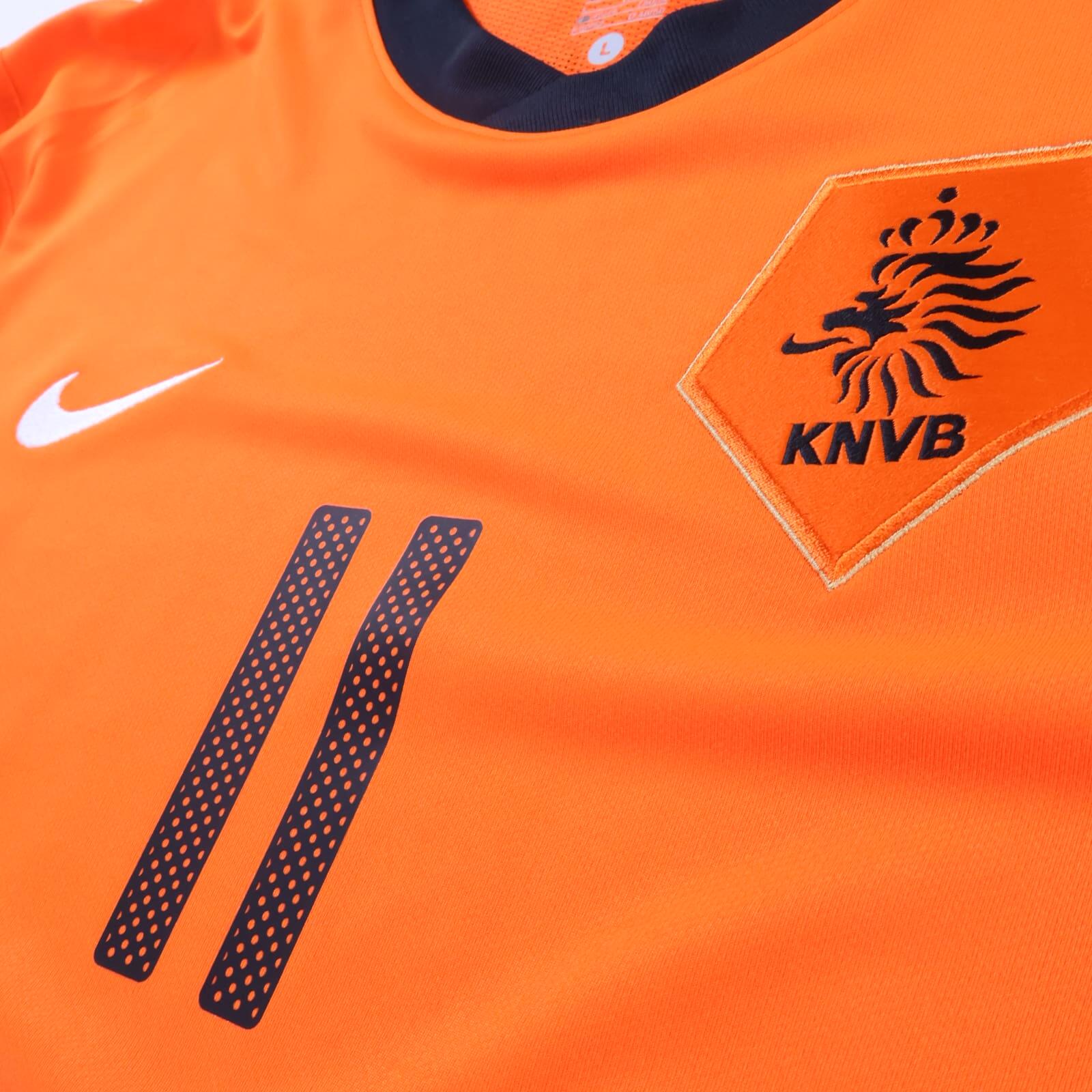 *MINT* Netherlands Robben #11 2010/11 Home Shirt - Player Issue - L