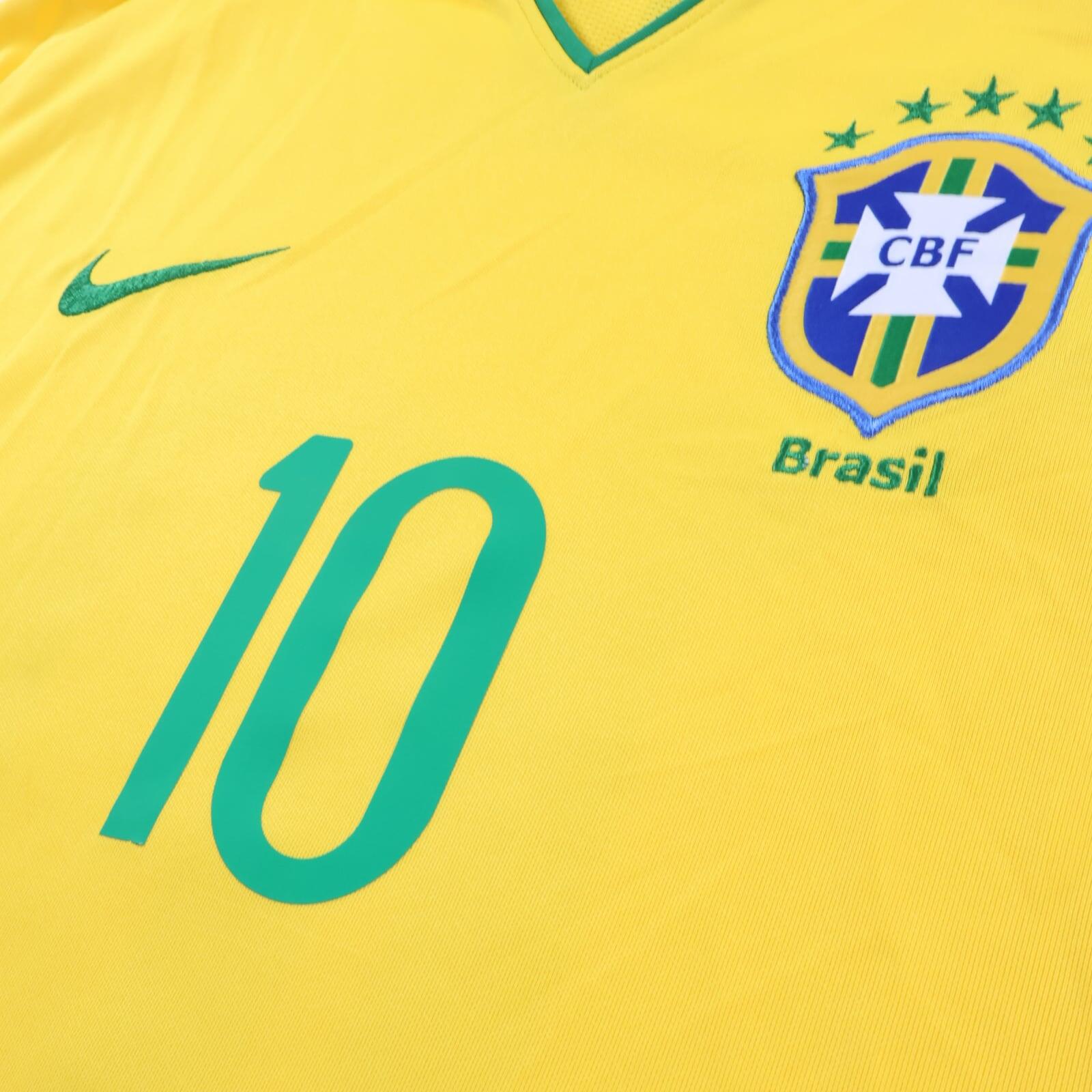 *NWT* Brazil Ronaldinho #10 2008/10 Home Shirt - L