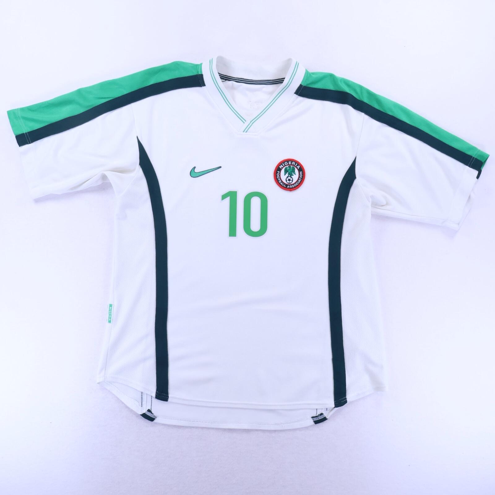 Nigeria Okocha #10 1998/00 Away Shirt - M