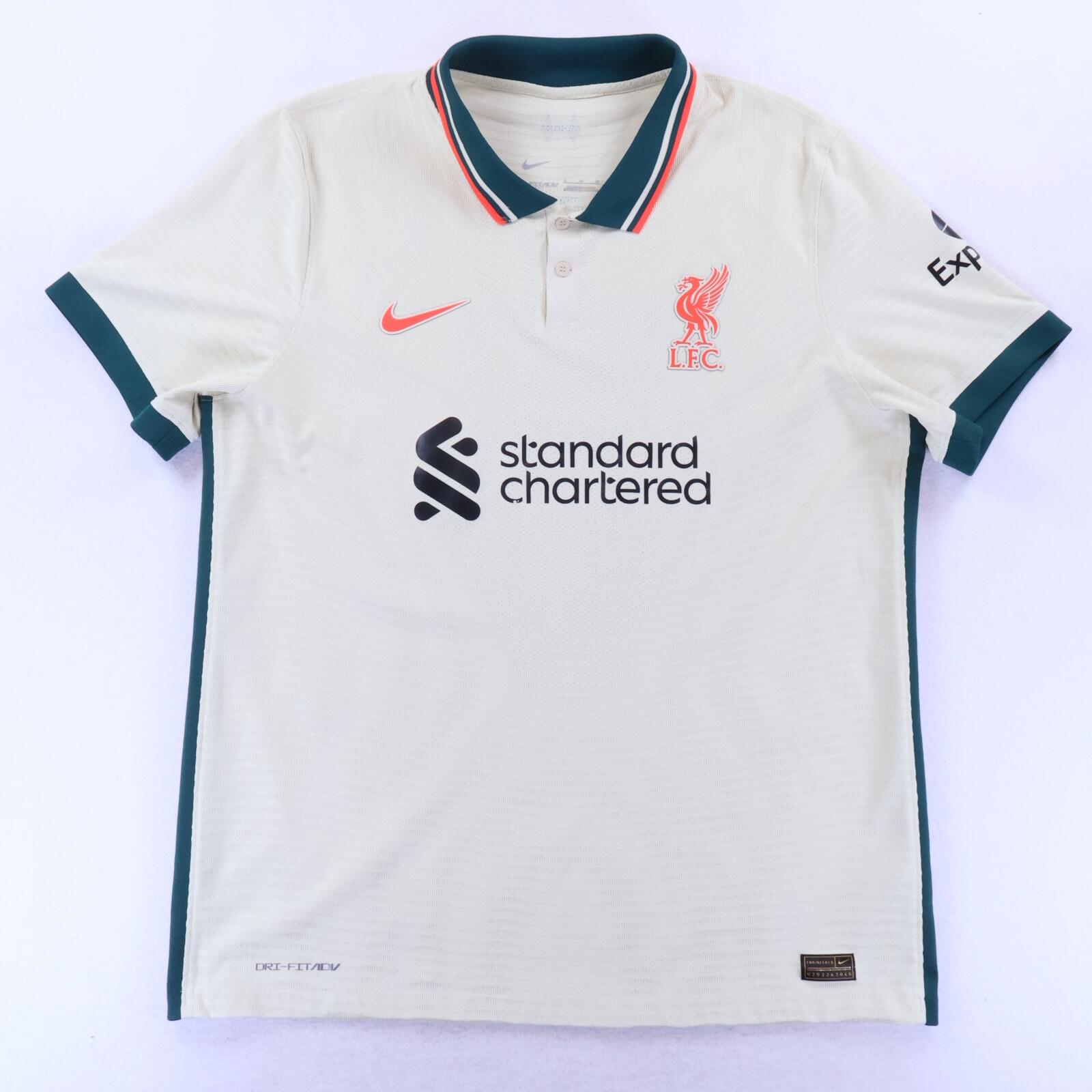 Liverpool F.C M. Salah #10 2021/22 Away Shirt - Player Issue - XL