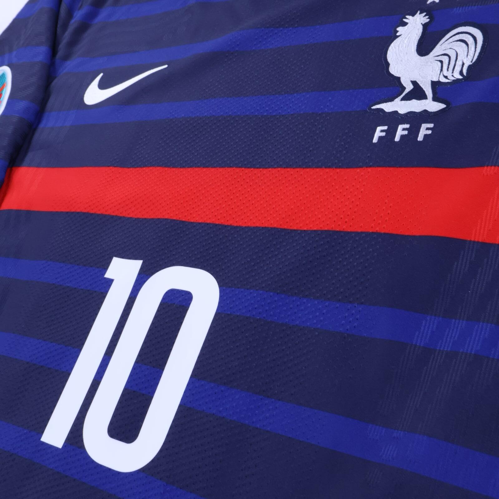 France Mbappé #10 2020/21 Home Shirt - Player Issue - L