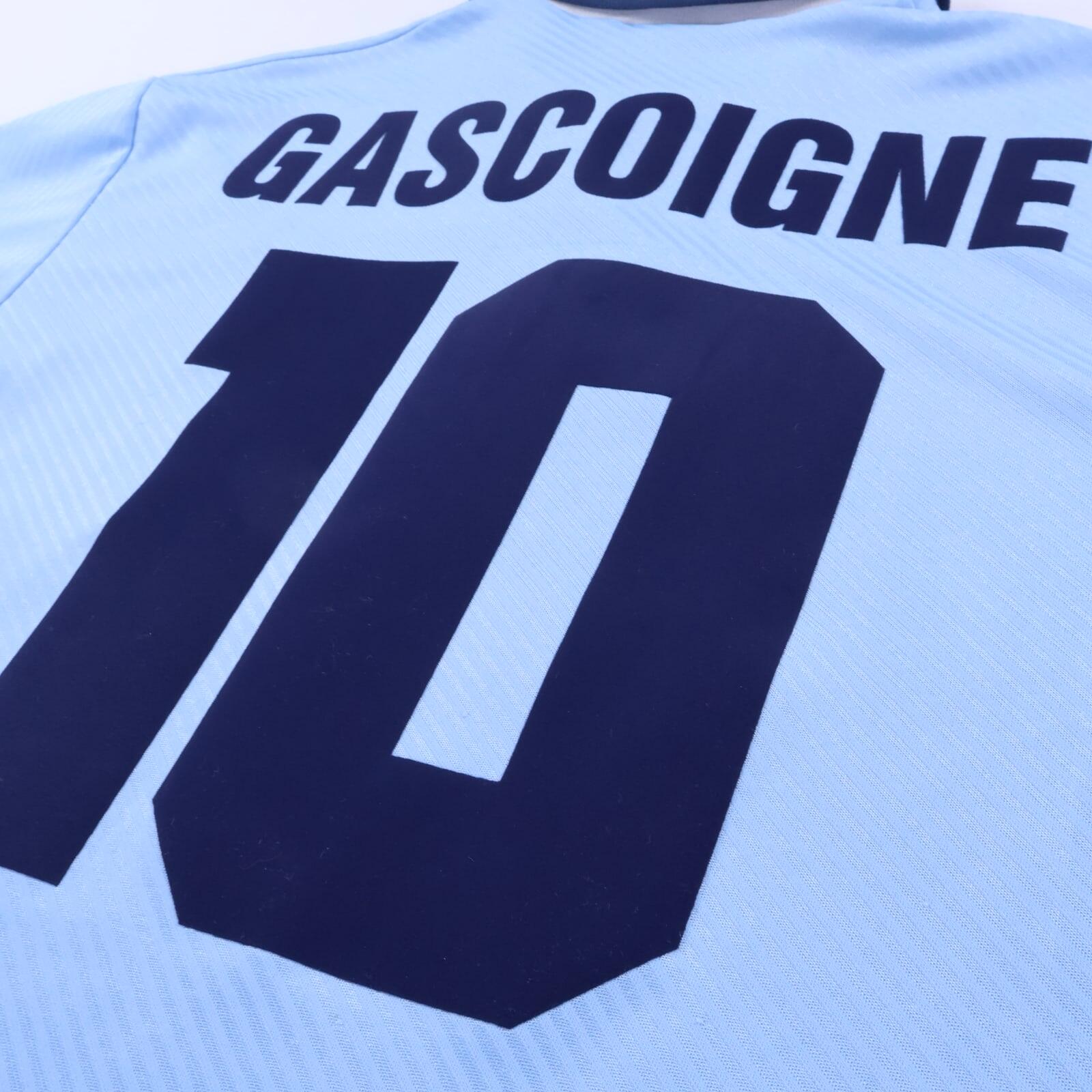 S.S Lazio Gascoigne #10 1993/95 Home Shirt - M