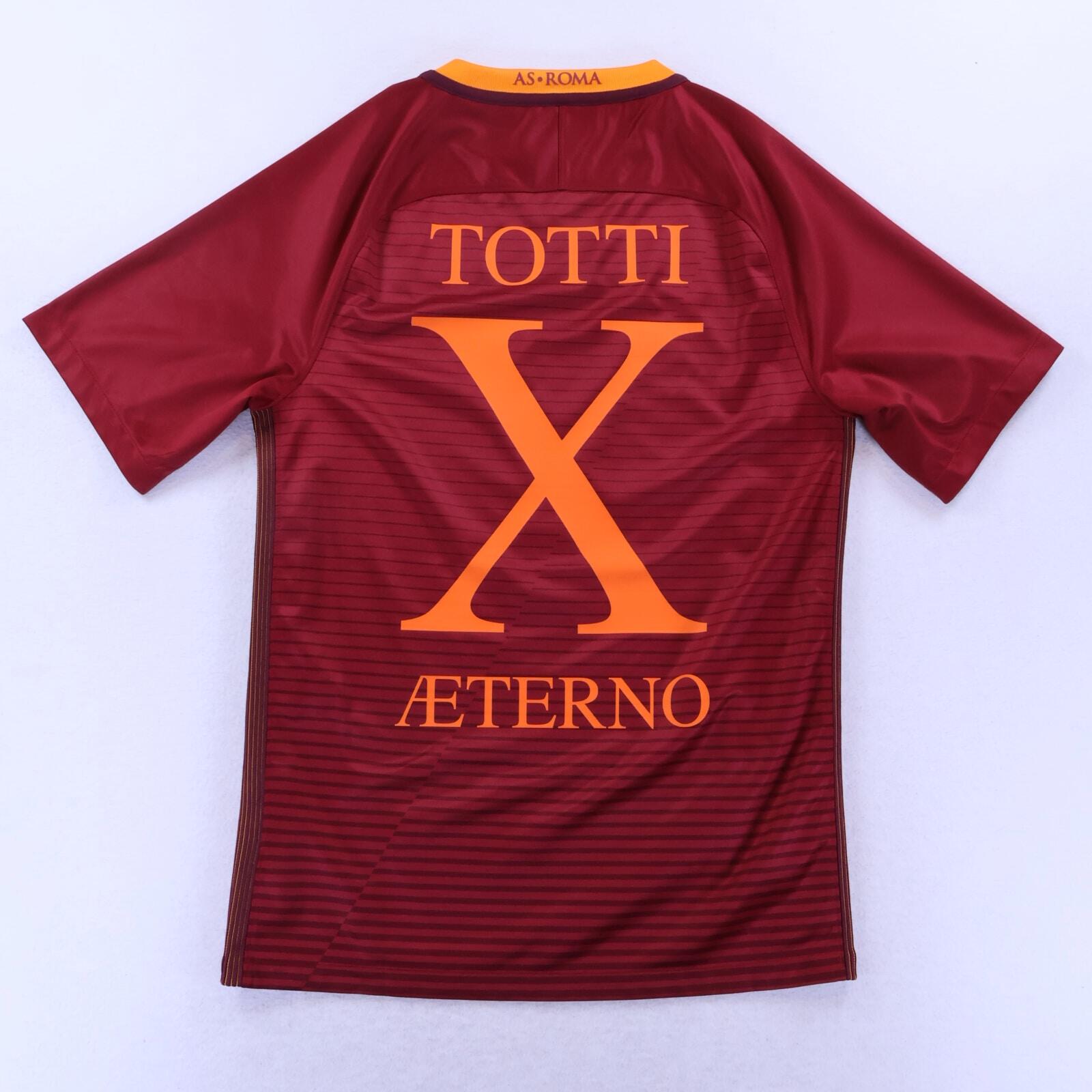 As Roma Totti #10 2016/17 Home Shirt - S