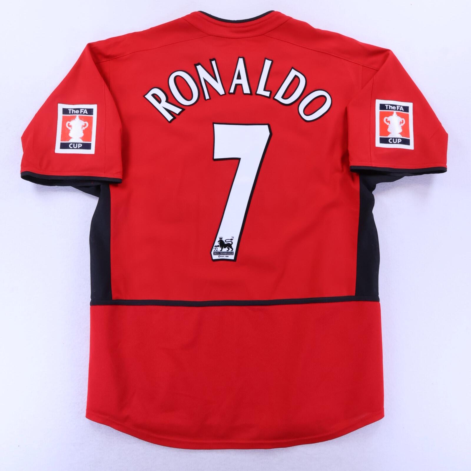 Manchester United Ronaldo #7 2003/04 Fa Cup Home Shirt - M