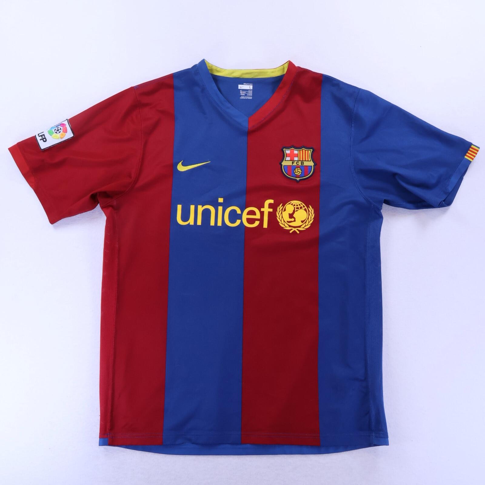 *MINT* Barcelona Ronaldinho #10 2006/07 Home Shirt - L
