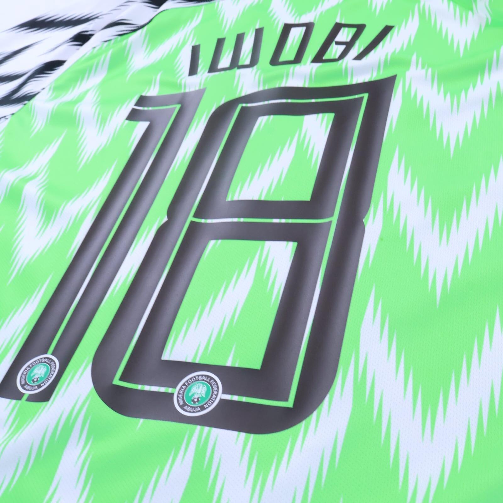 *MINT* Nigeria Iwobi #18 2018/19 Home Shirt - L