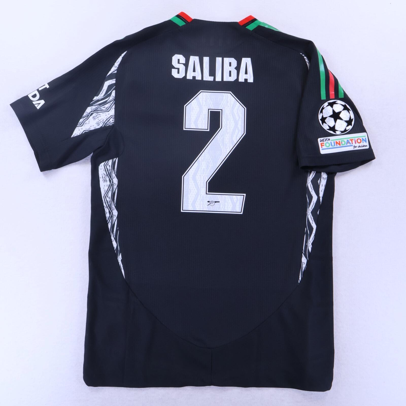 *NWT* Arsenal Saliba #2 2024/25 Kit Room Away Shirt - M