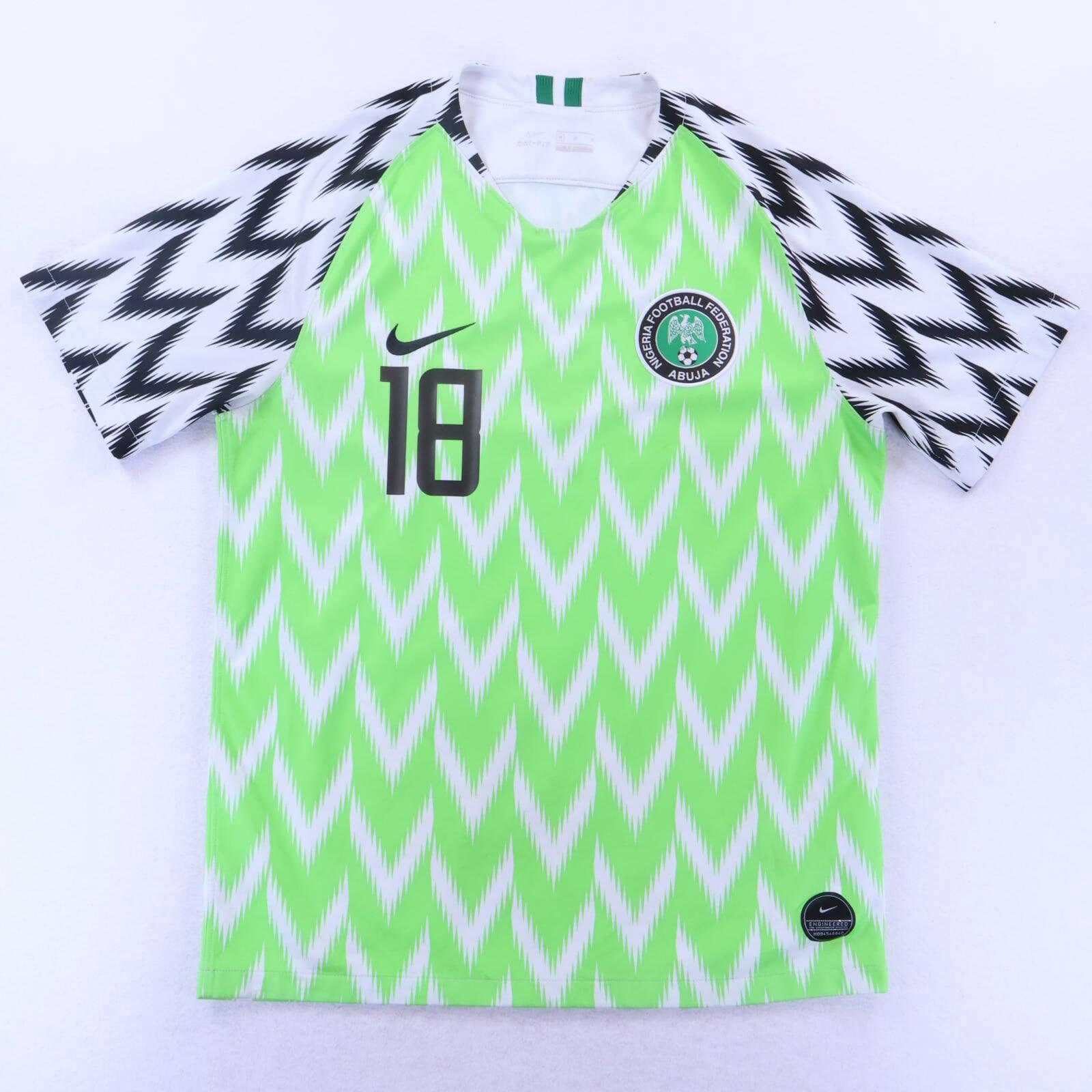 Nigeria Iwobi #18 2018/19 Home Shirt - M