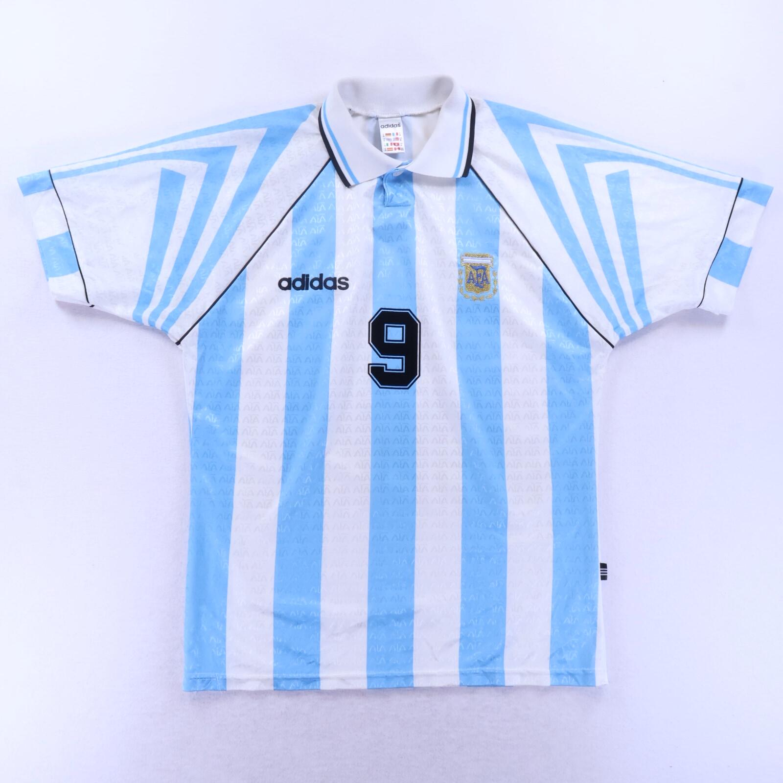 *MINT* Argentina Batistuta #9 1996/98 Home Shirt - M