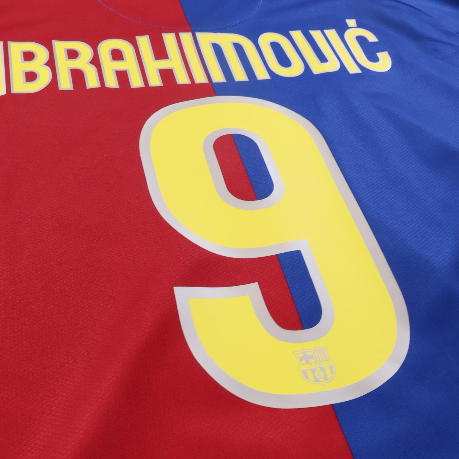Barcelona Ibrahimović #9 2008/09 Home Shirt - XL