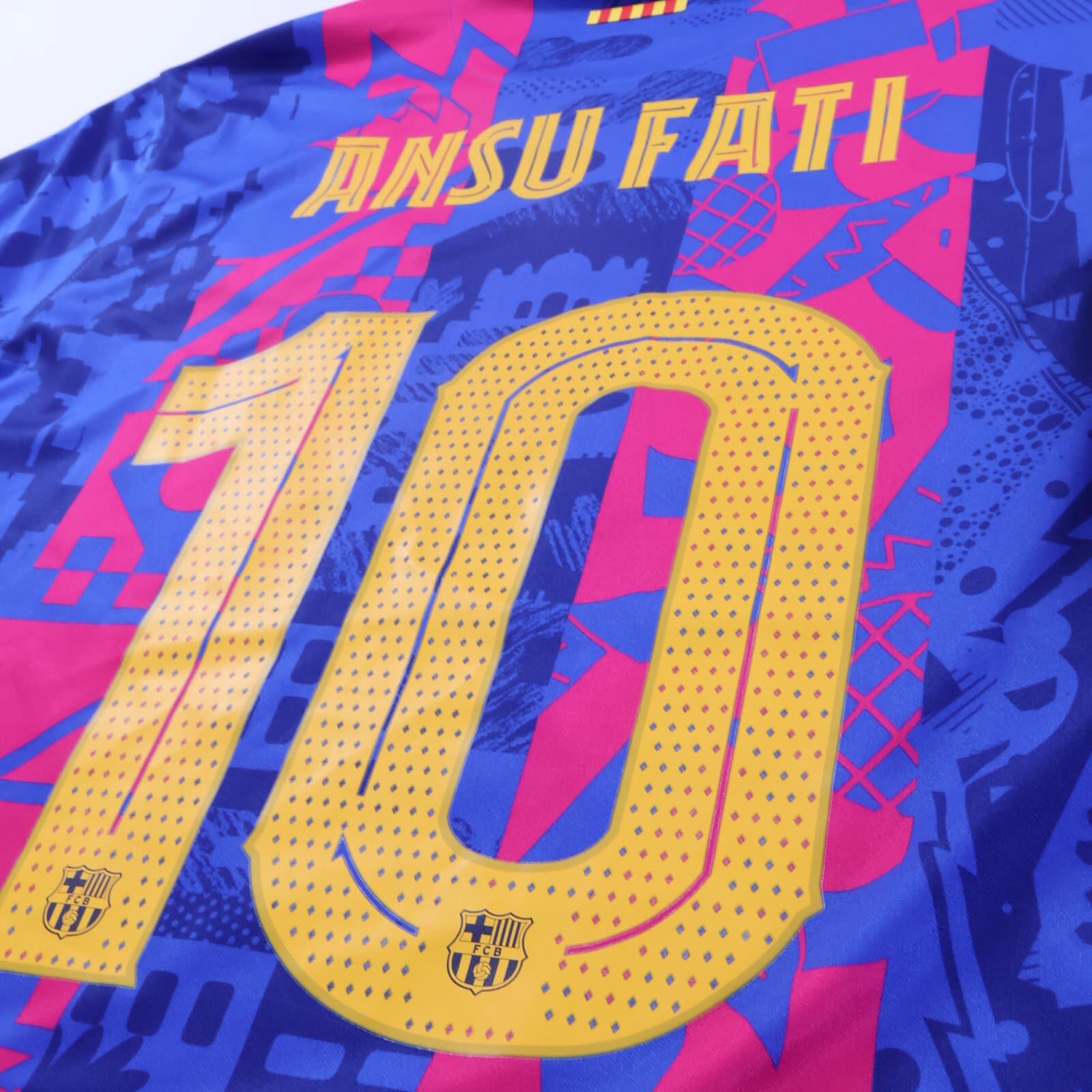 *MINT* Barcelona Ansu Fati #10 2021/22 Third Shirt - XL