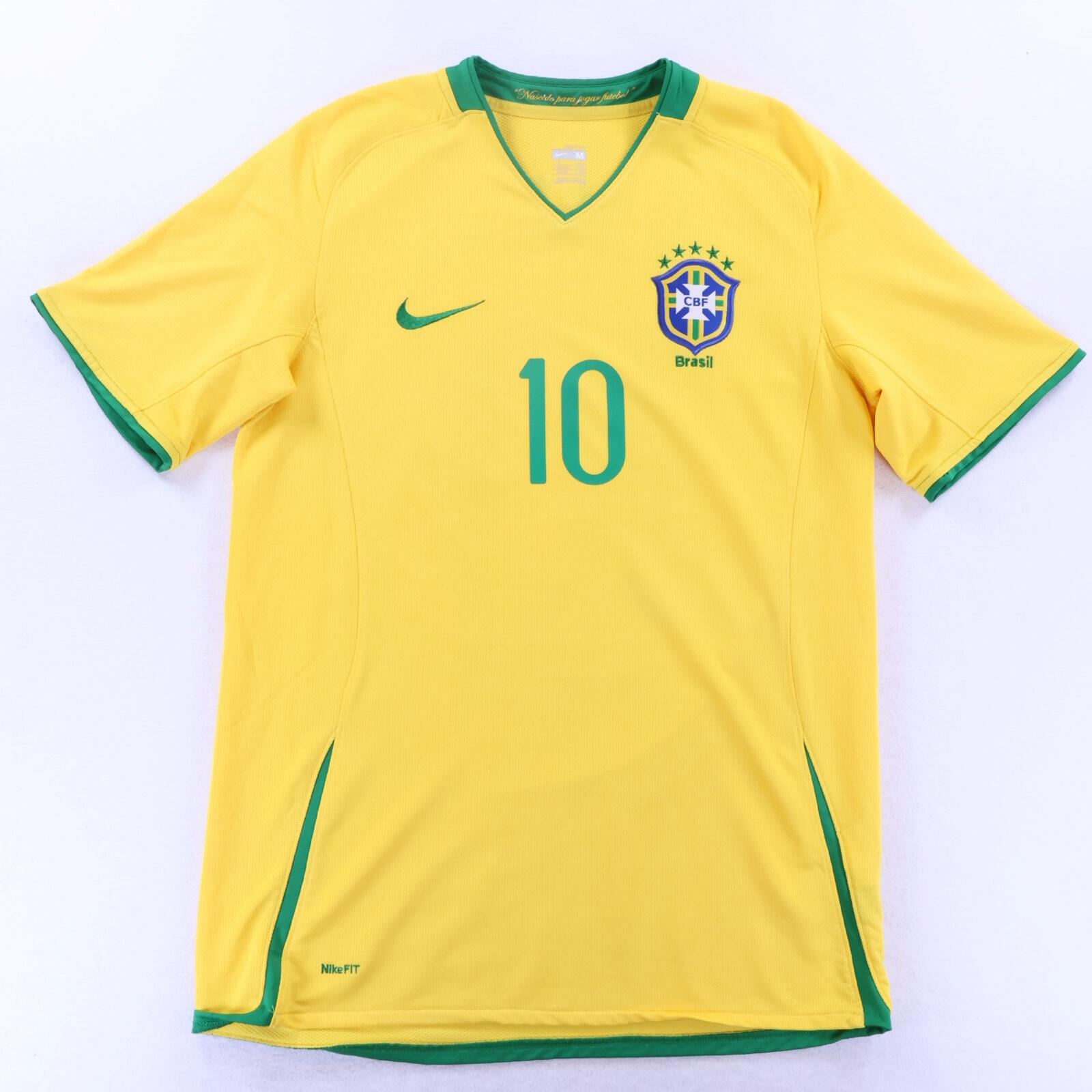 Brazil Ronaldinho #10 2008/10 Home Shirt - M