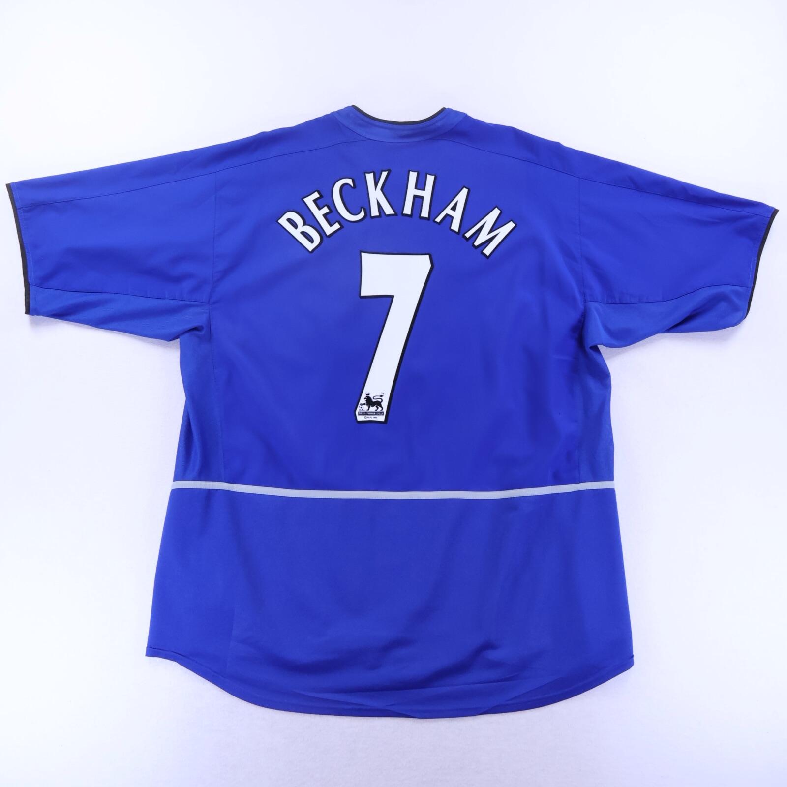 *MINT* Manchester United Beckham #7 2002/03 Third Shirt - 2XL