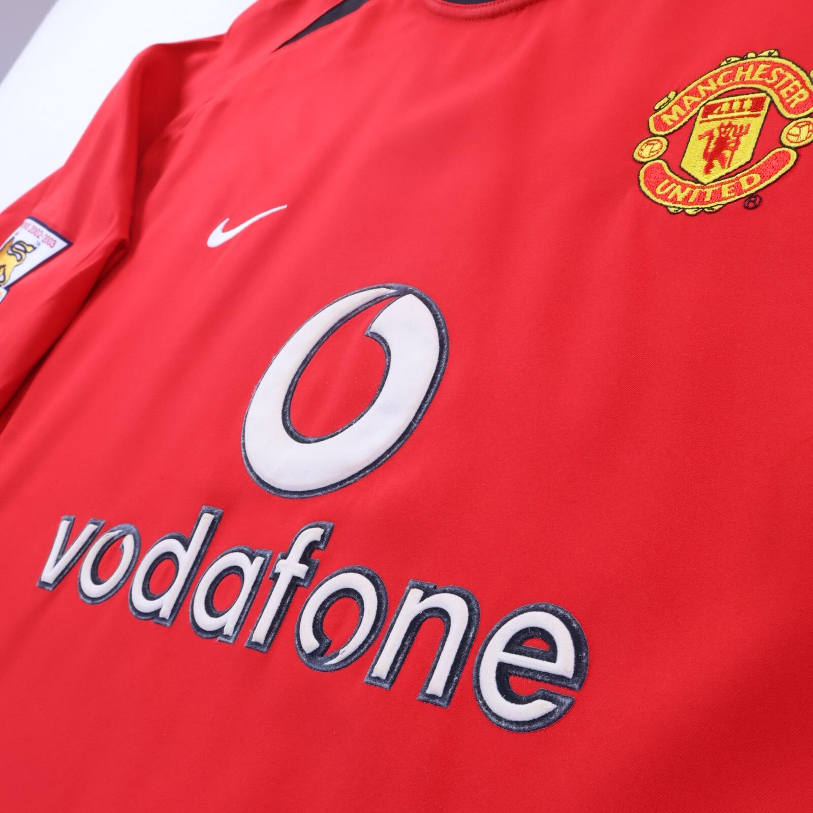 Manchester United Ronaldo #7 2002/04 Home Shirt - Long Sleeve - L